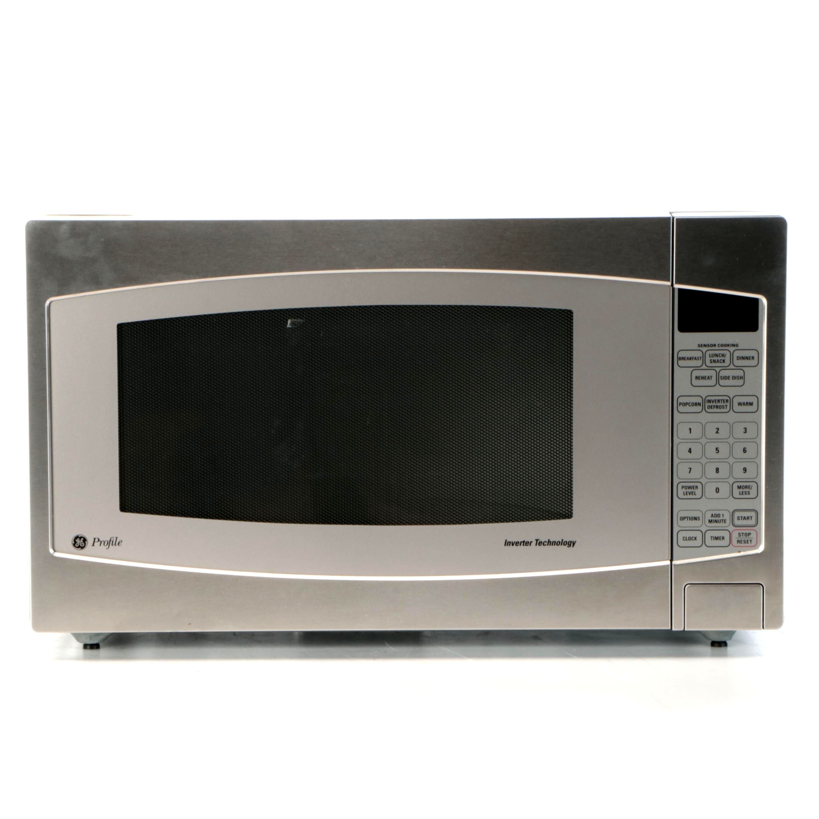 GE Profile Brushed Stainless Countertop Microwave