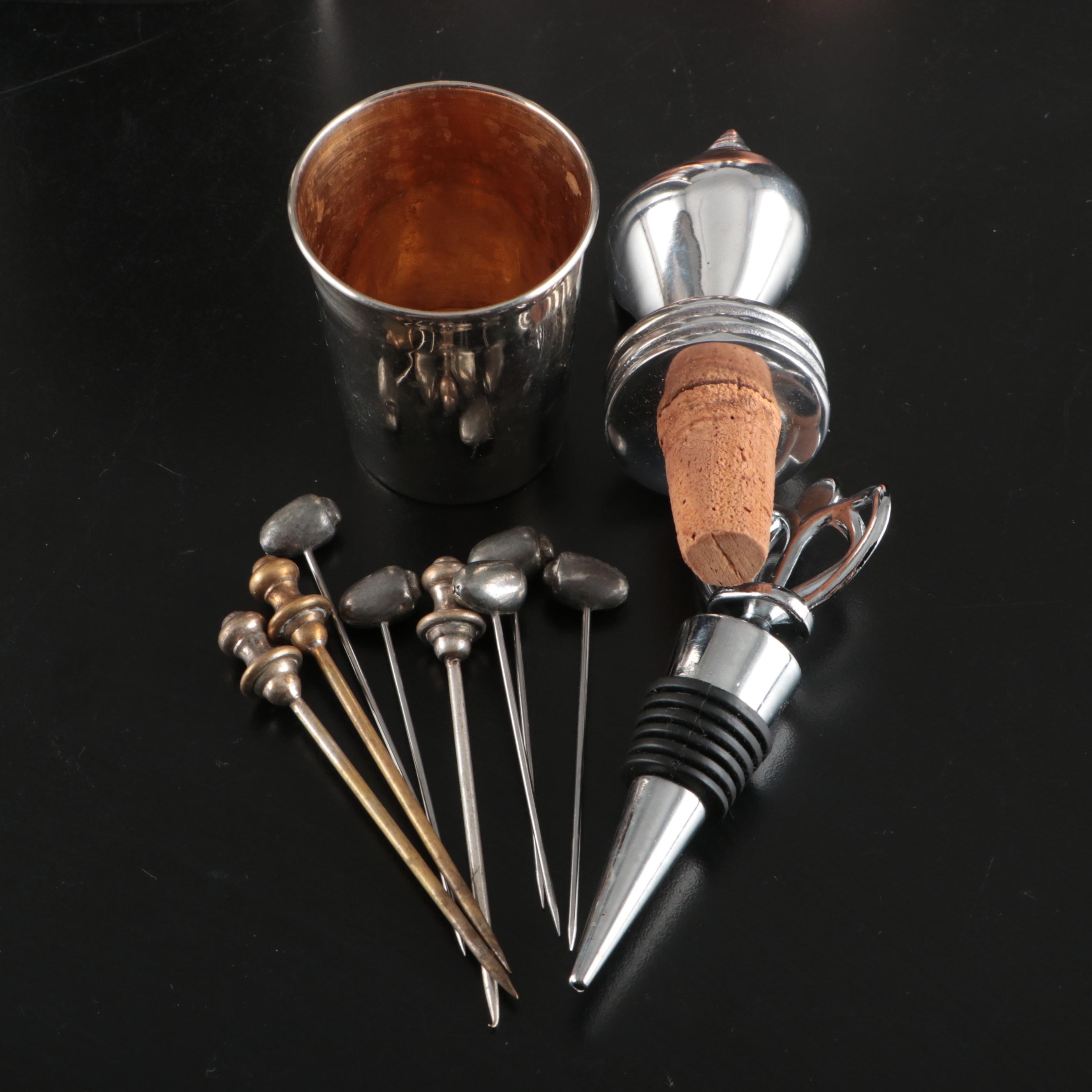 Tumblers with Copper Overlay with Other Barware and and Accessories