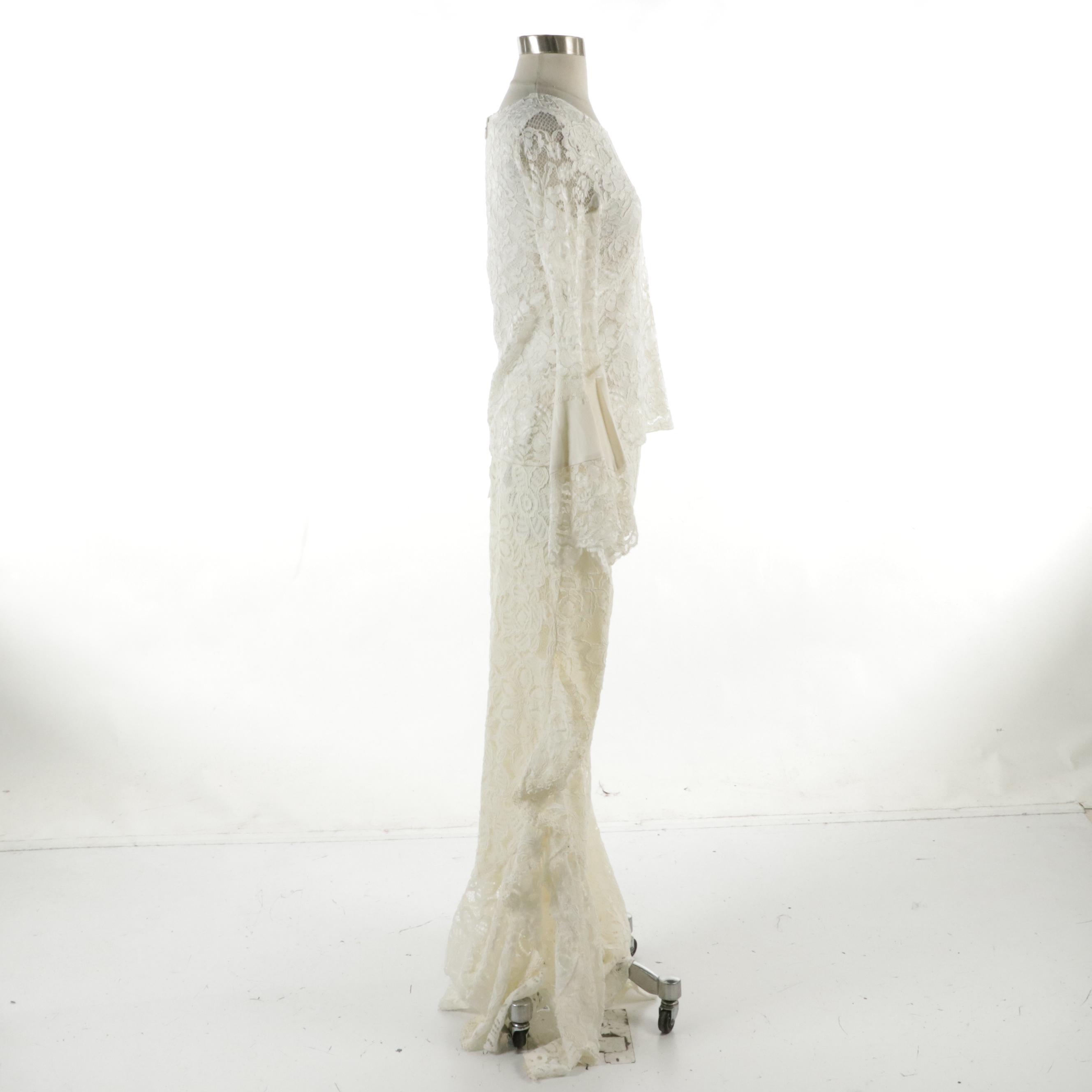 Alexis Alexo Lace Top and Romeo Lace Pant with Honey Birdette Liva Thong