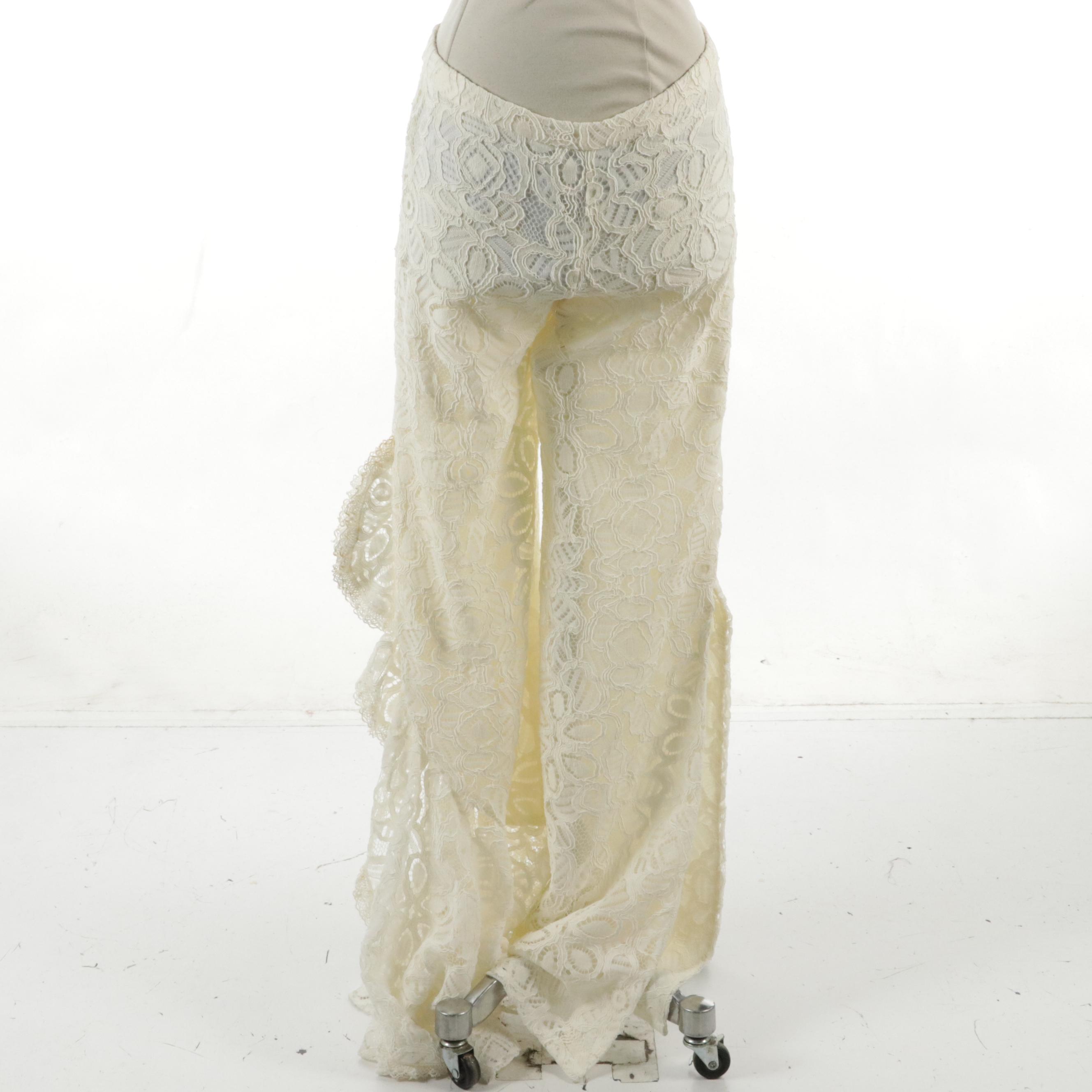 Alexis Alexo Lace Top and Romeo Lace Pant with Honey Birdette Liva Thong