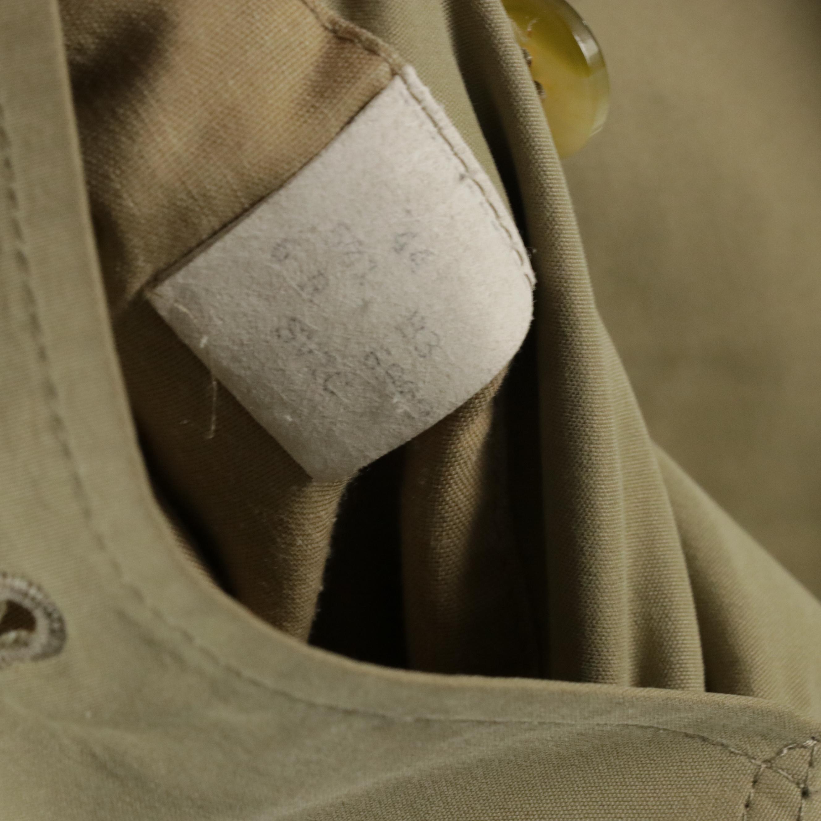 Burberrys Double-Breasted Short Trench Coat with Wool Collar and Liner