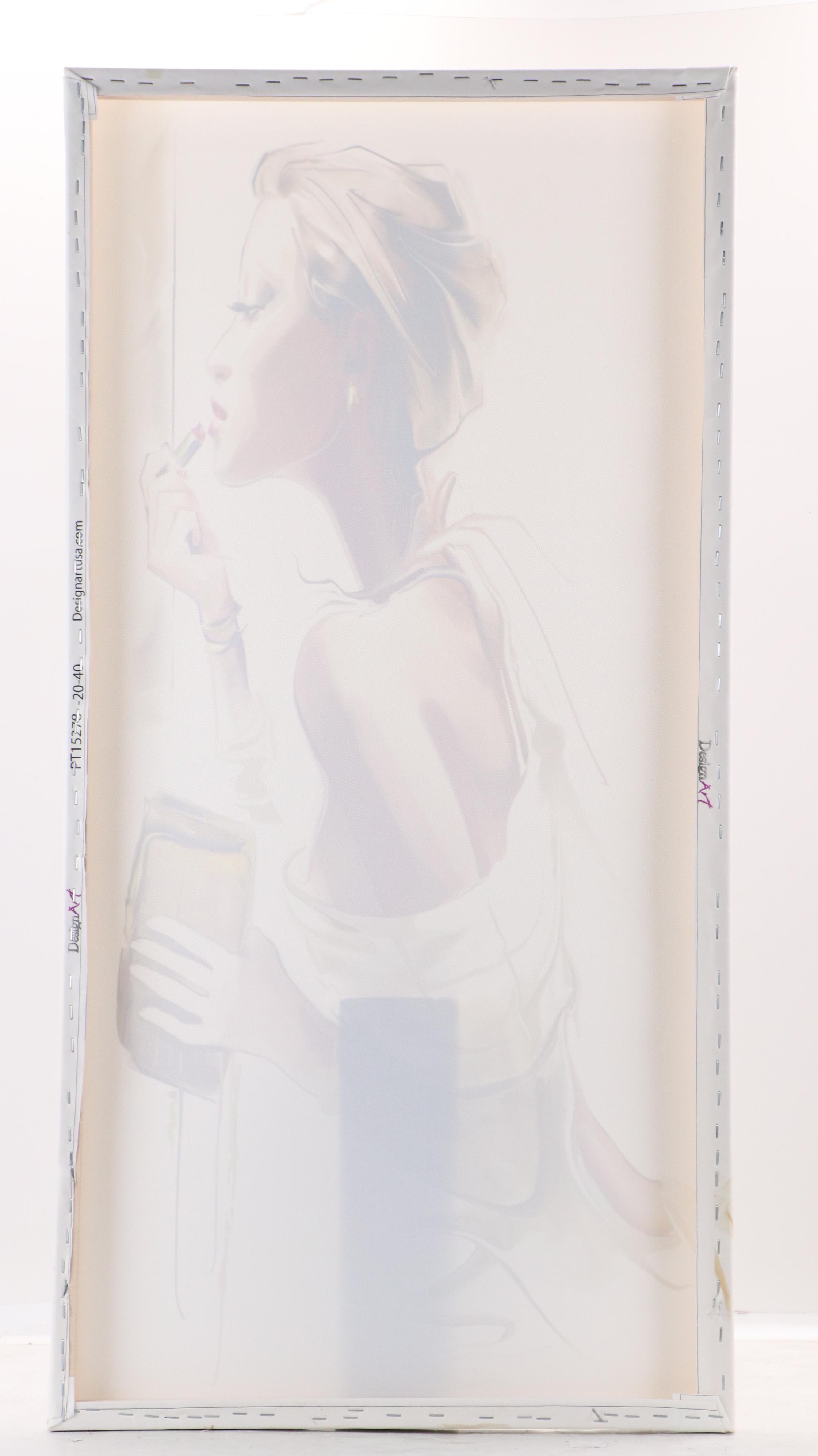 Giclées After Antoine de Villiers "Stasis" and Other of Woman with Lipstick