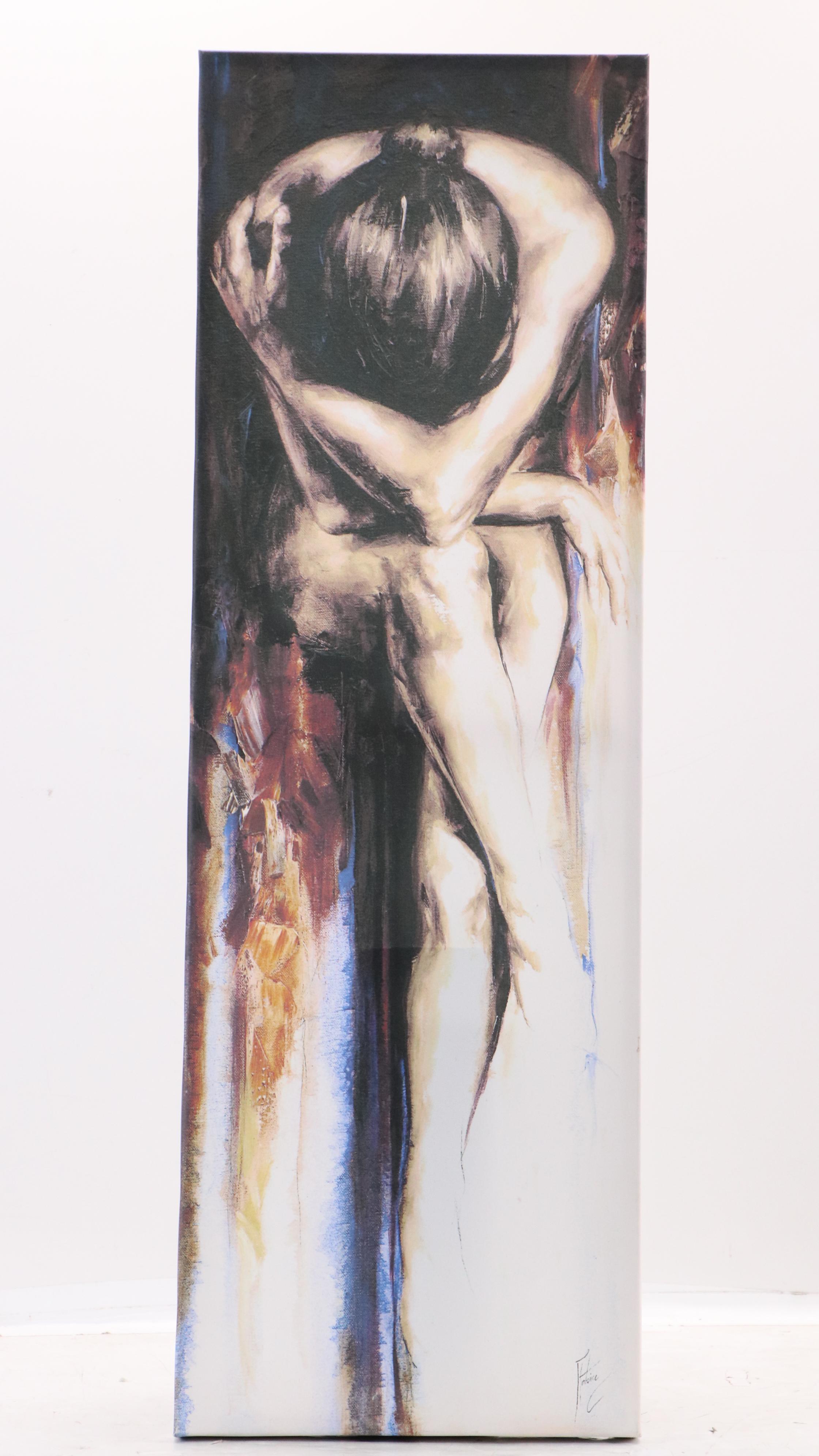 Giclées After Antoine de Villiers "Stasis" and Other of Woman with Lipstick