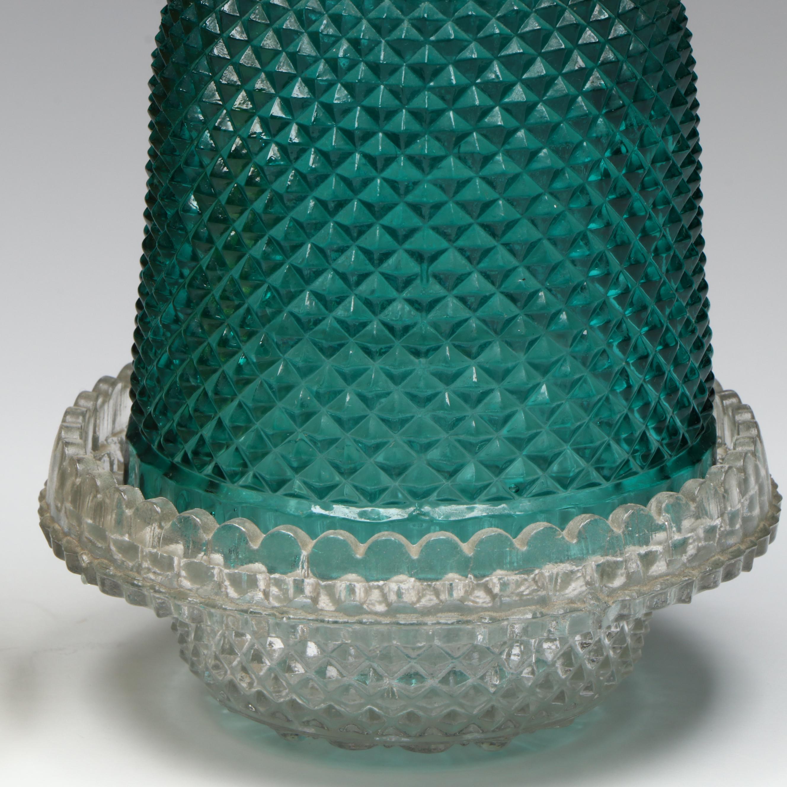 Samuel Clarke Cricklite Richly Cut Glass Fairy Lamps, Late 19th/ Early 20th C.