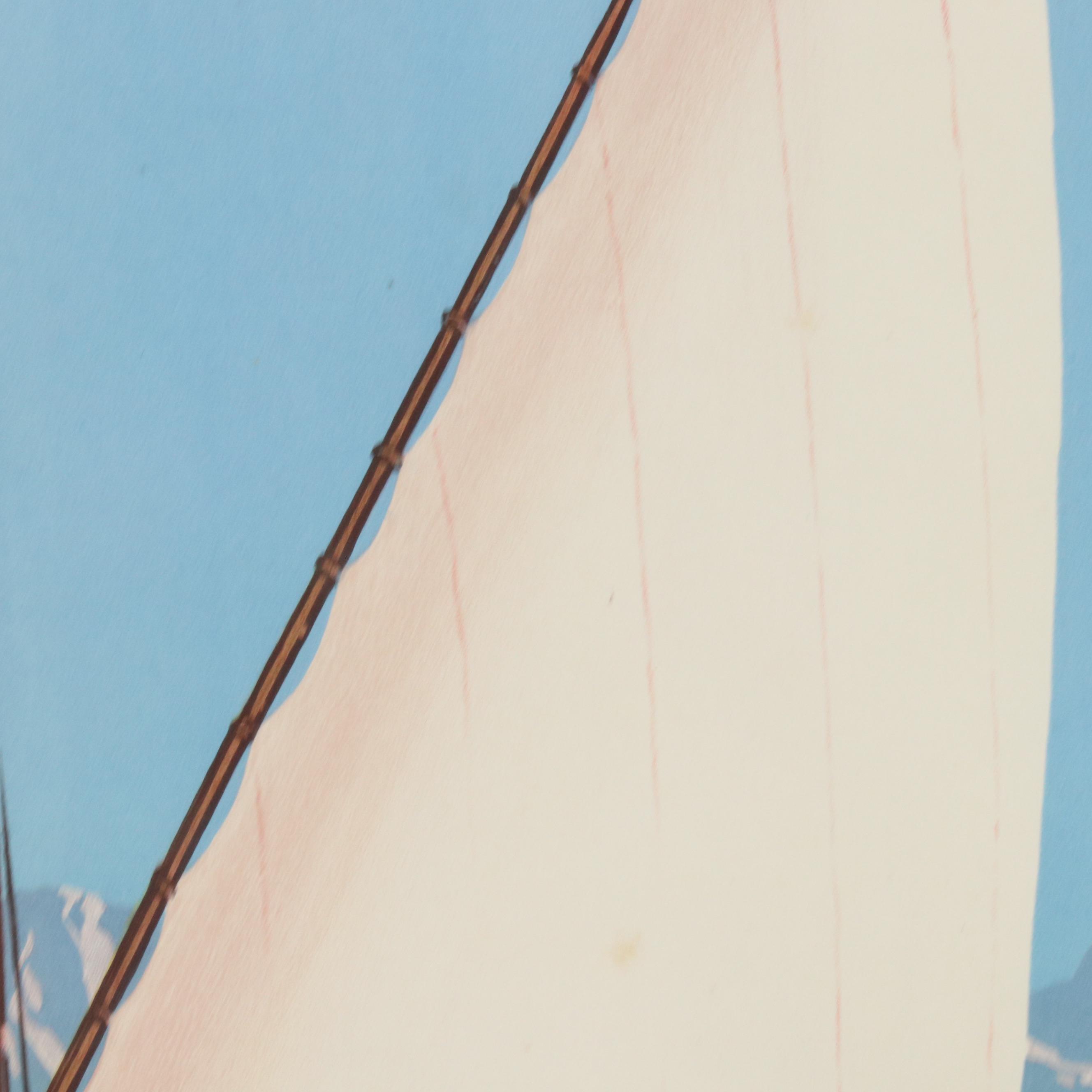 Designed by Géo Dorival Travel Poster "Évian-les-Bains & Le Lac Léman," 1922