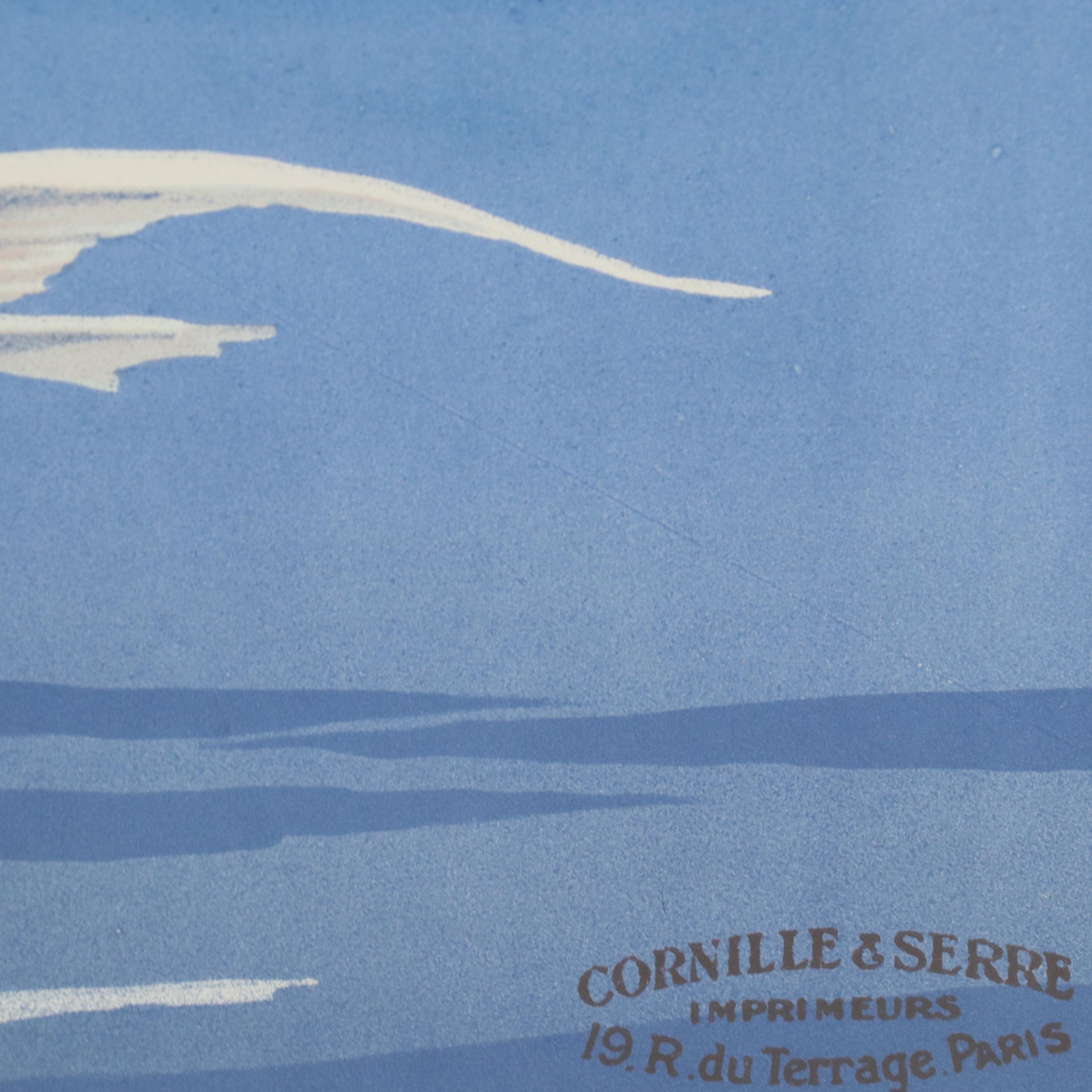 Designed by Géo Dorival Travel Poster "Évian-les-Bains & Le Lac Léman," 1922