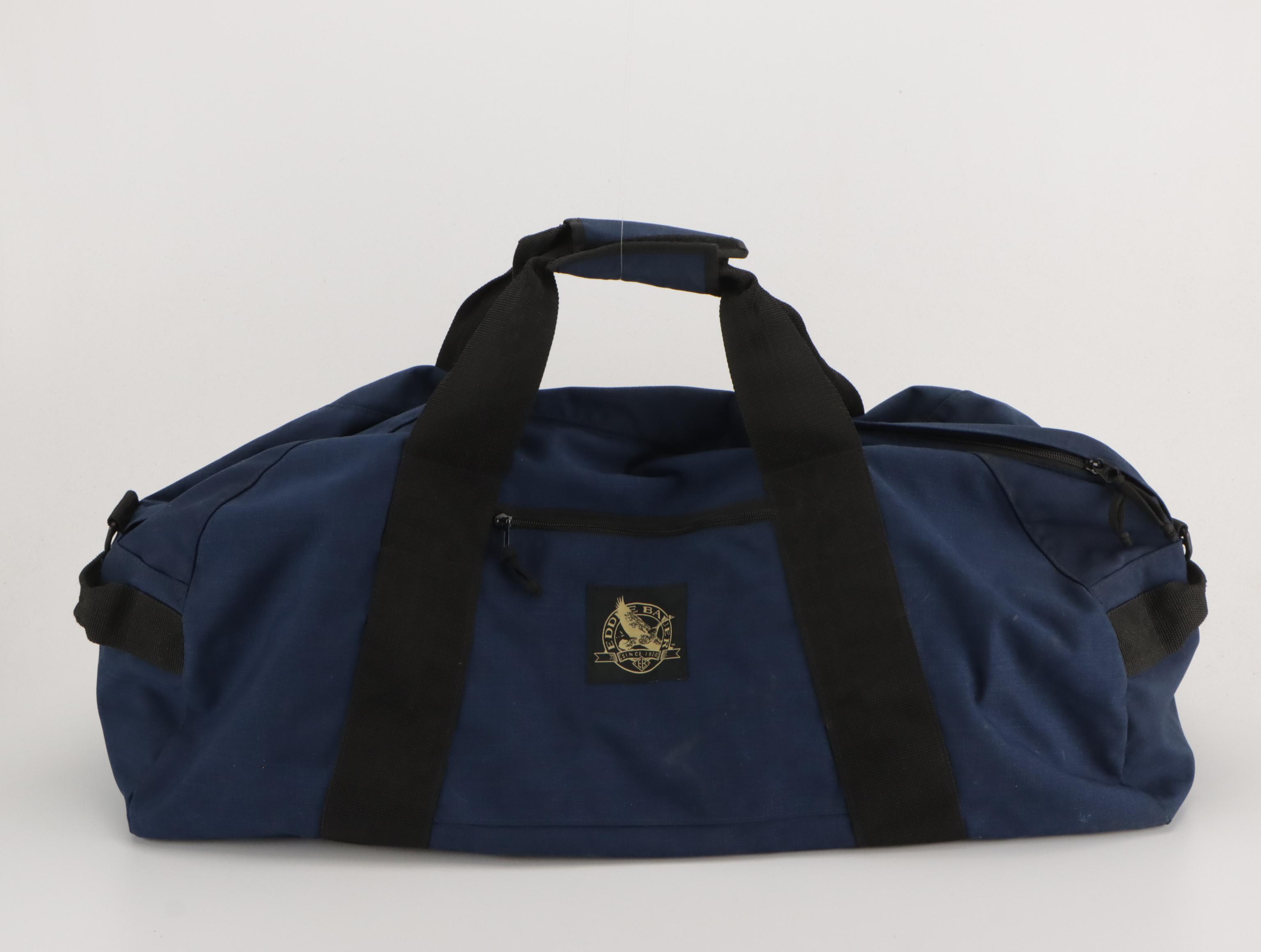 Eddie Bauer Extra Large Nylon Duffel Bag with Other Small Promotional Duffel