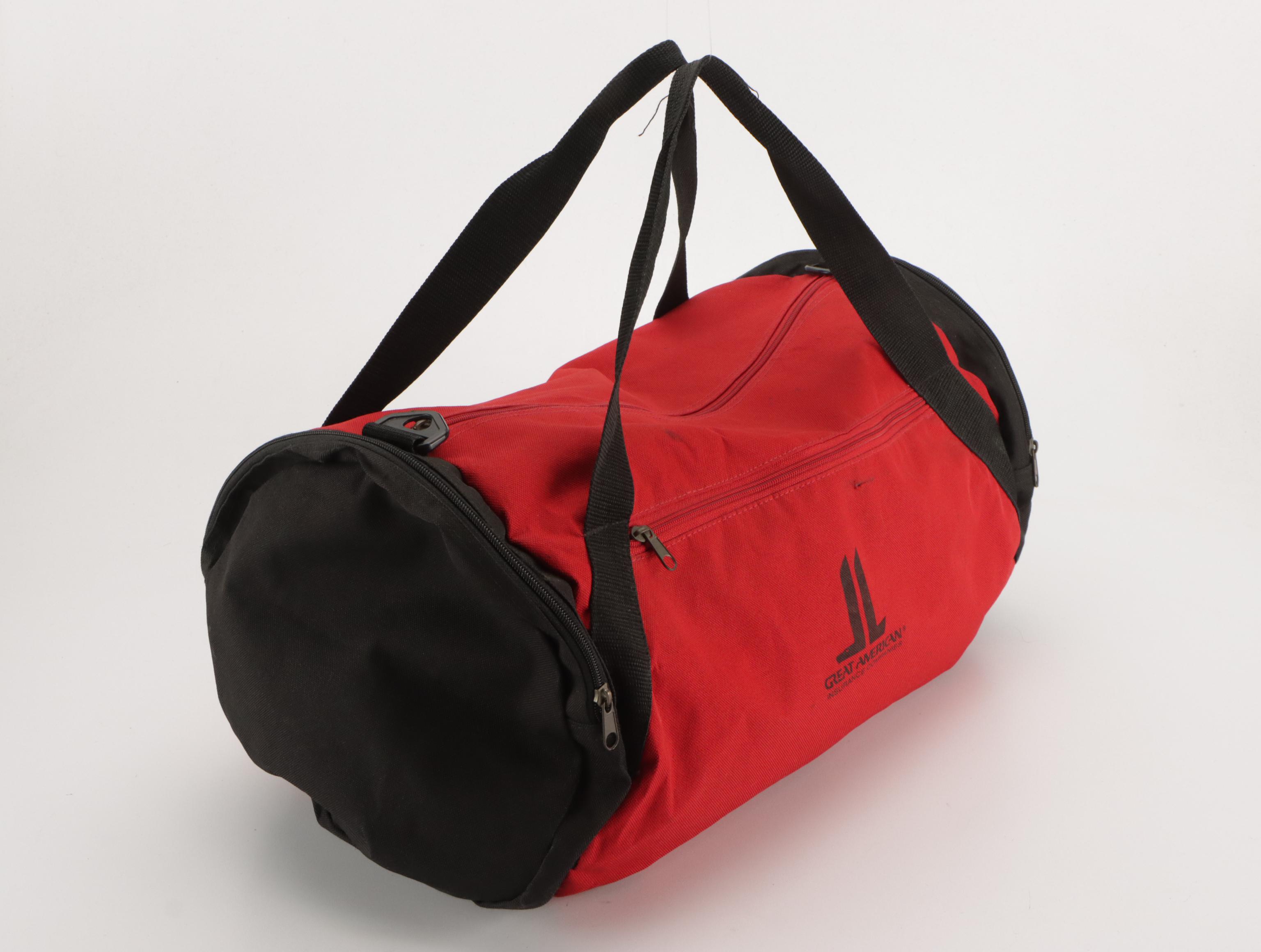 Eddie Bauer Extra Large Nylon Duffel Bag with Other Small Promotional Duffel