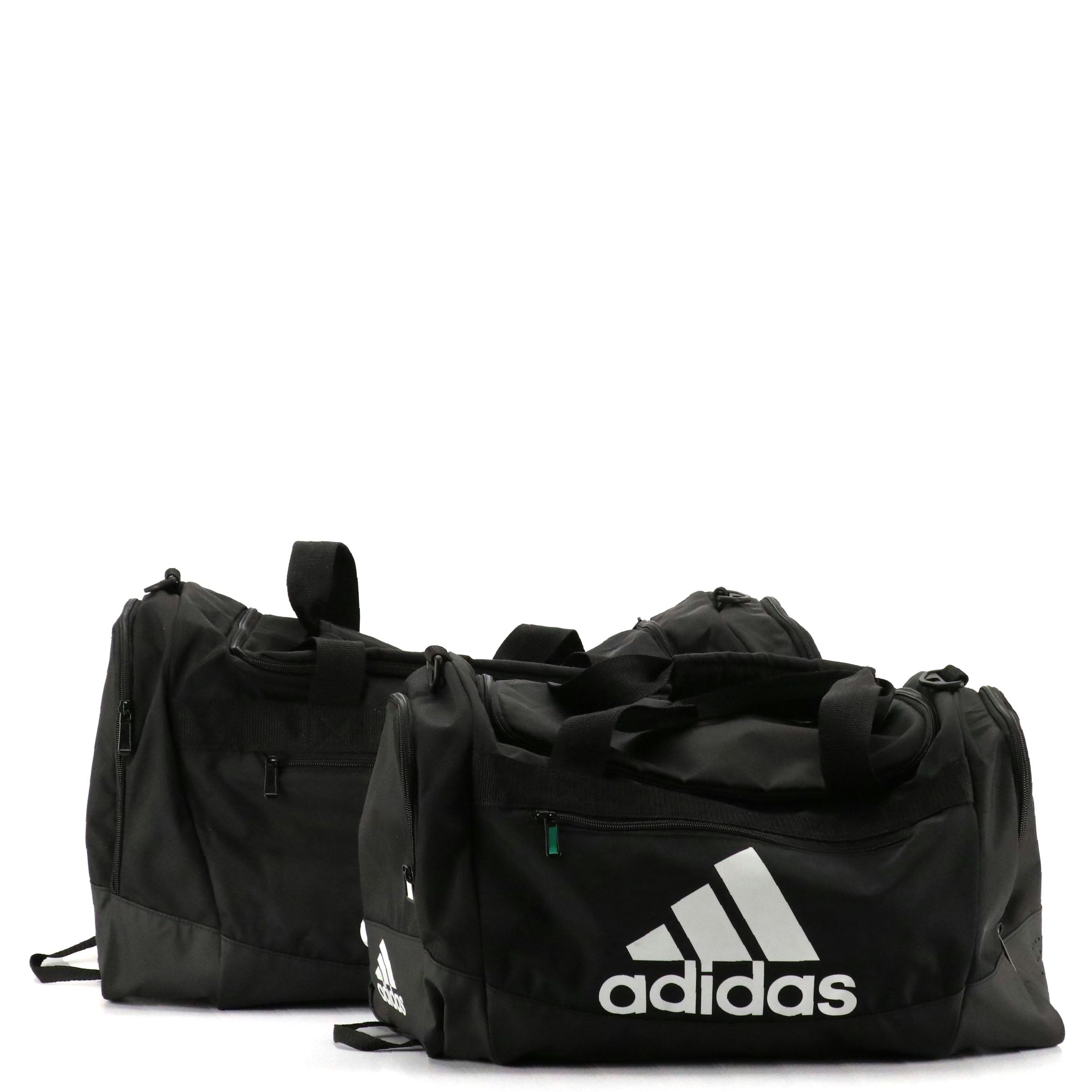 Adidas Small Gym Bag and Travel Duffel Bag in Black Nylon