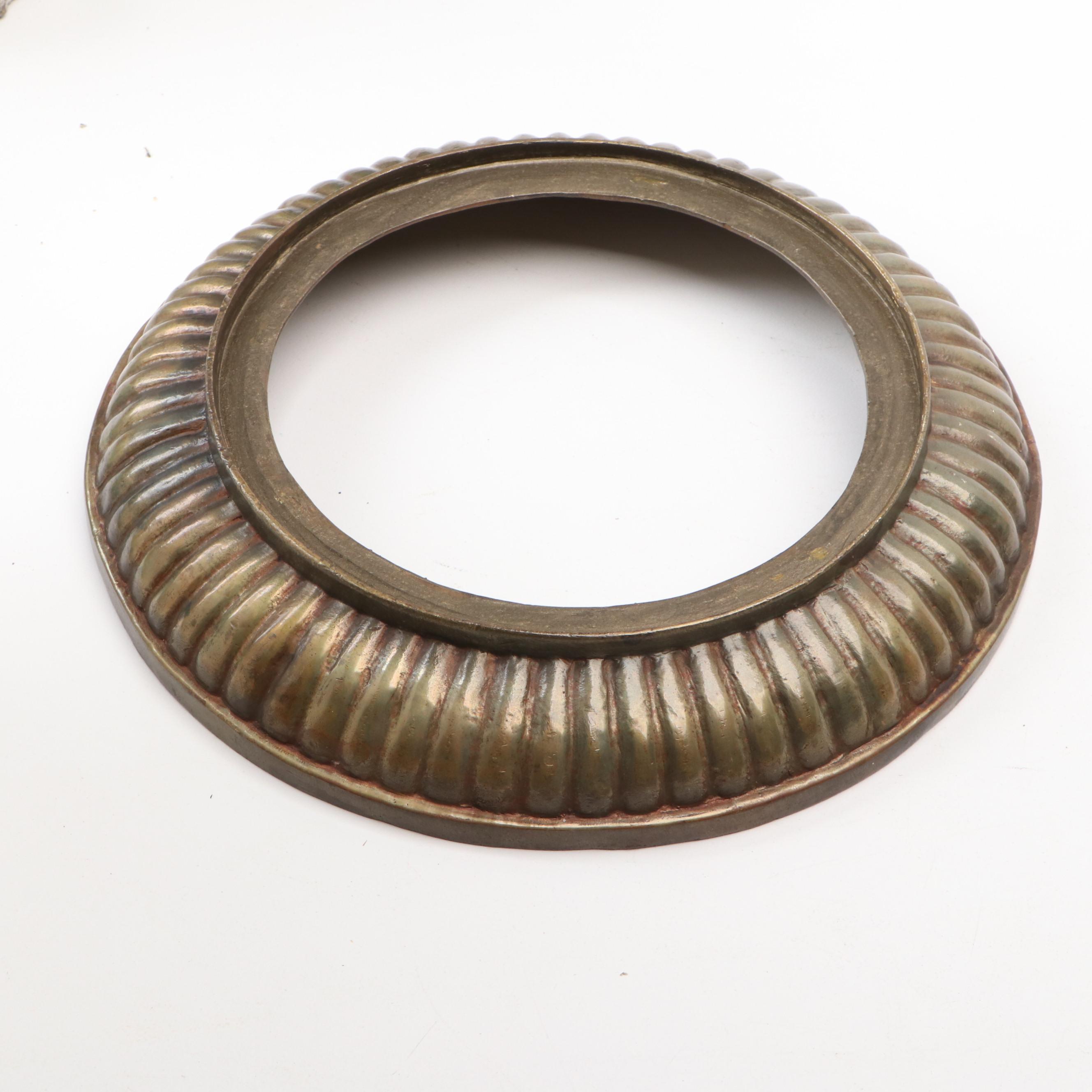 Chinese Foliate Porcelain Centerpiece Bowl with Enameled Designs