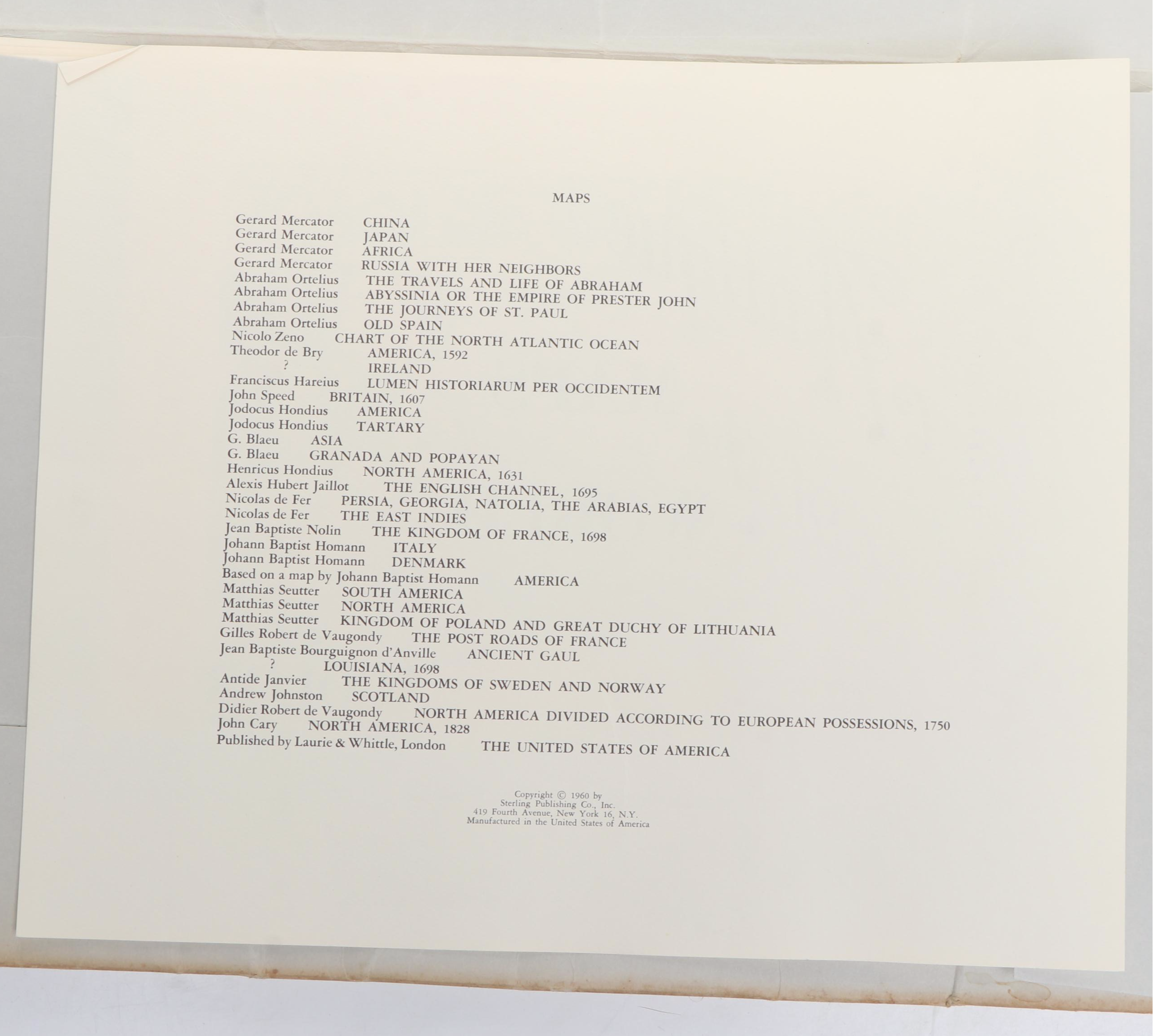 Reproduction Maps Featuring "Antique Maps of the World" by Sterling Publishing