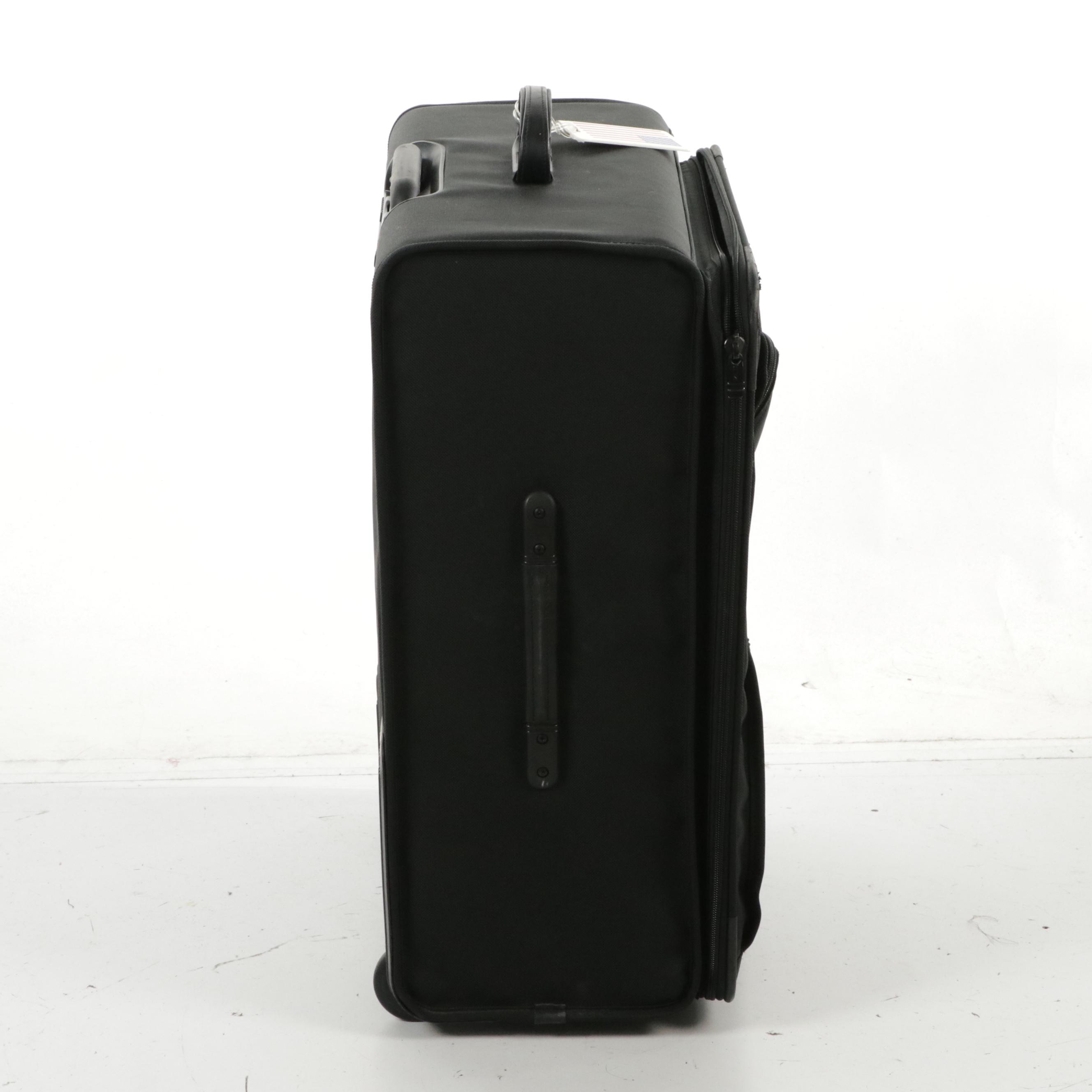 TUMI Alpha 27" Large Wheeled Suitcase in Black Nylon, Calvin Klein Duffel Bag