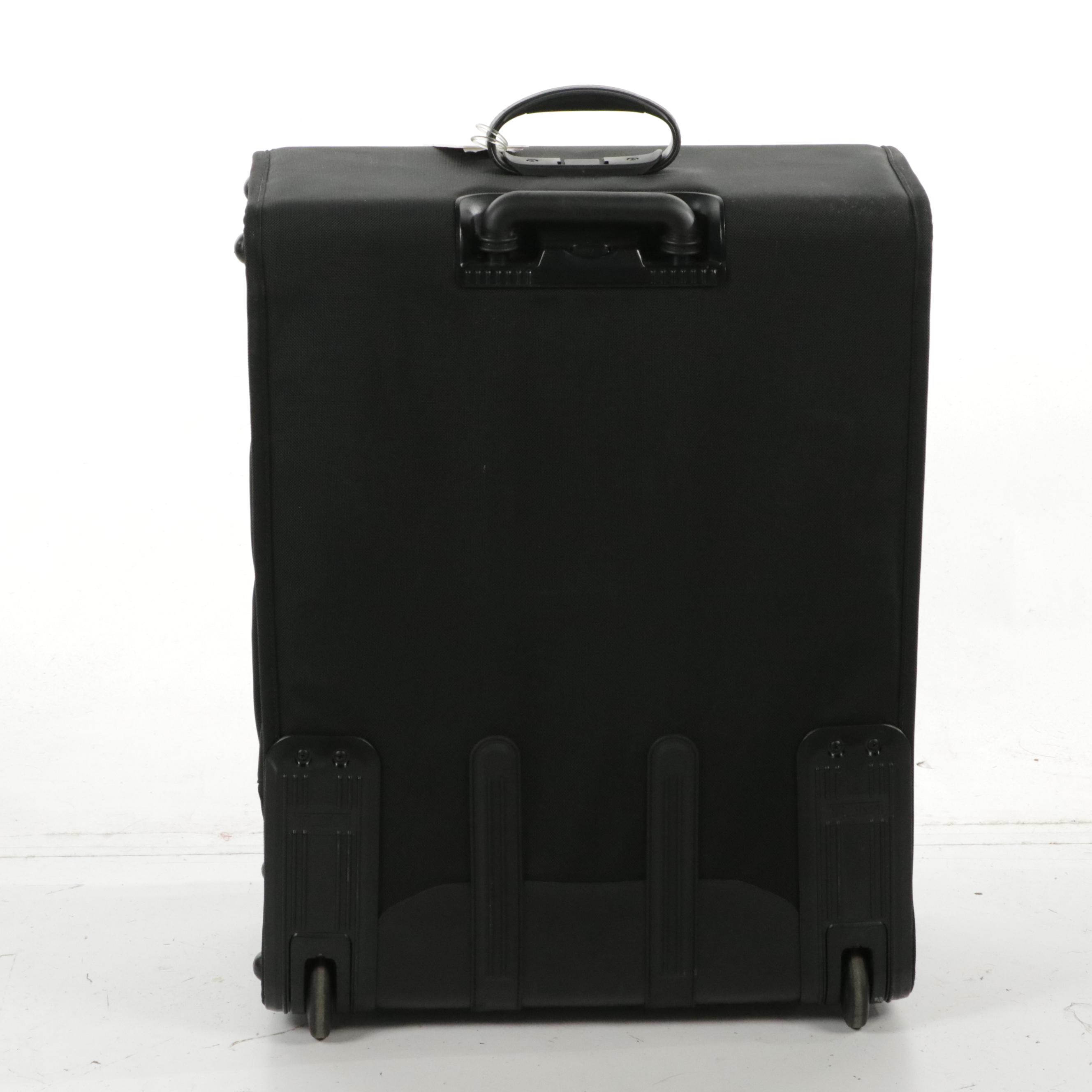 TUMI Alpha 27" Large Wheeled Suitcase in Black Nylon, Calvin Klein Duffel Bag