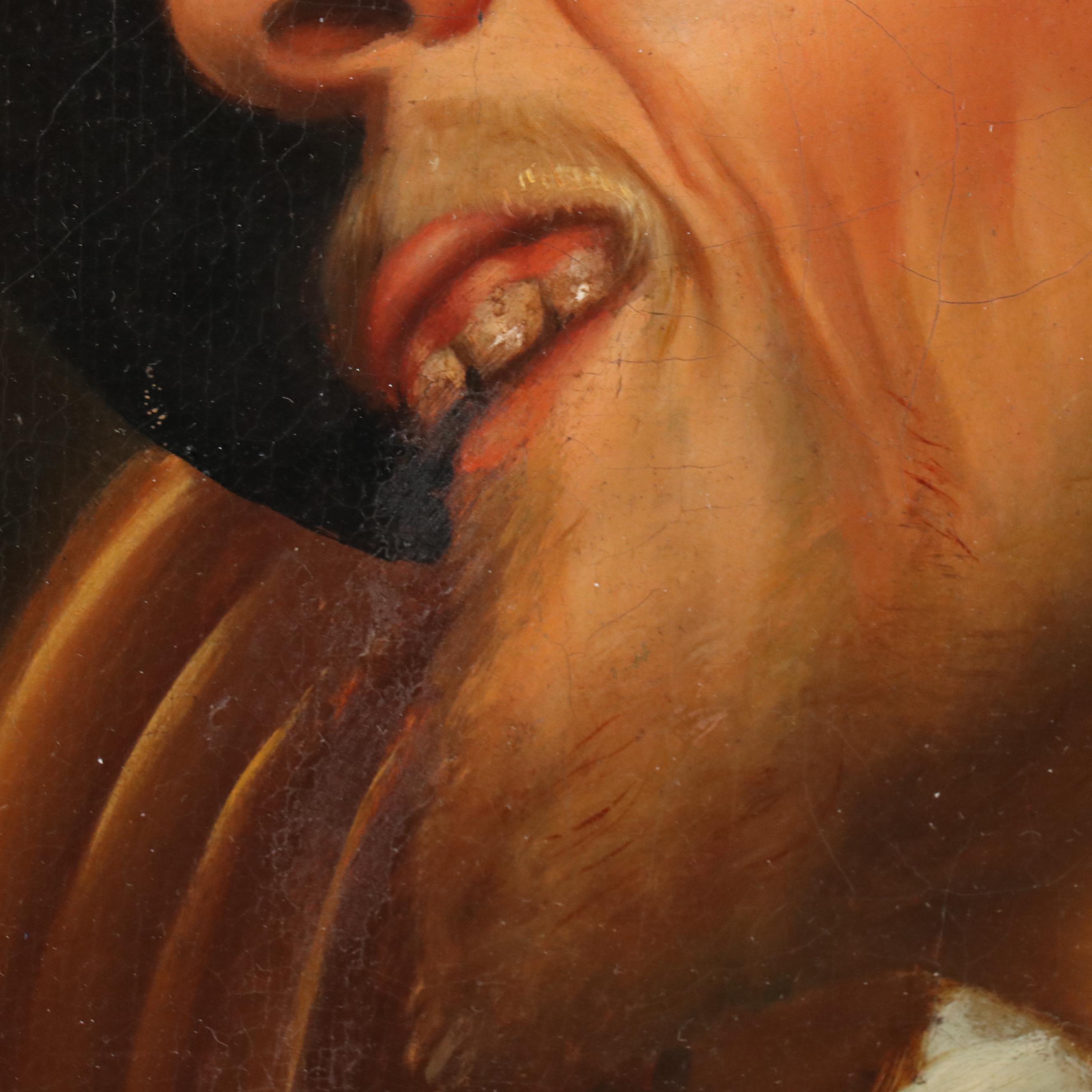 After Simon Vouet "The Fortune Teller" Oil Painting, 18th Century