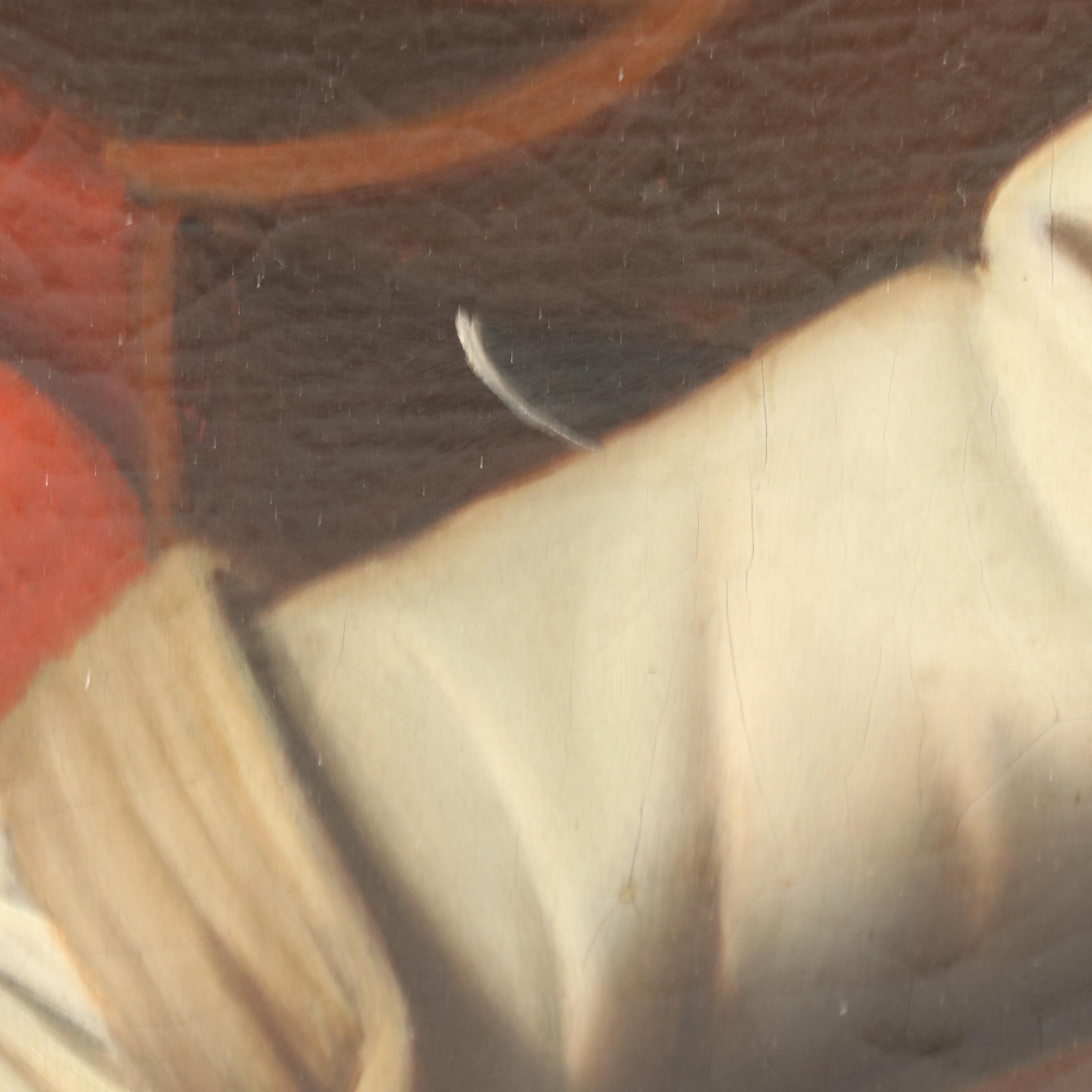 After Simon Vouet "The Fortune Teller" Oil Painting, 18th Century