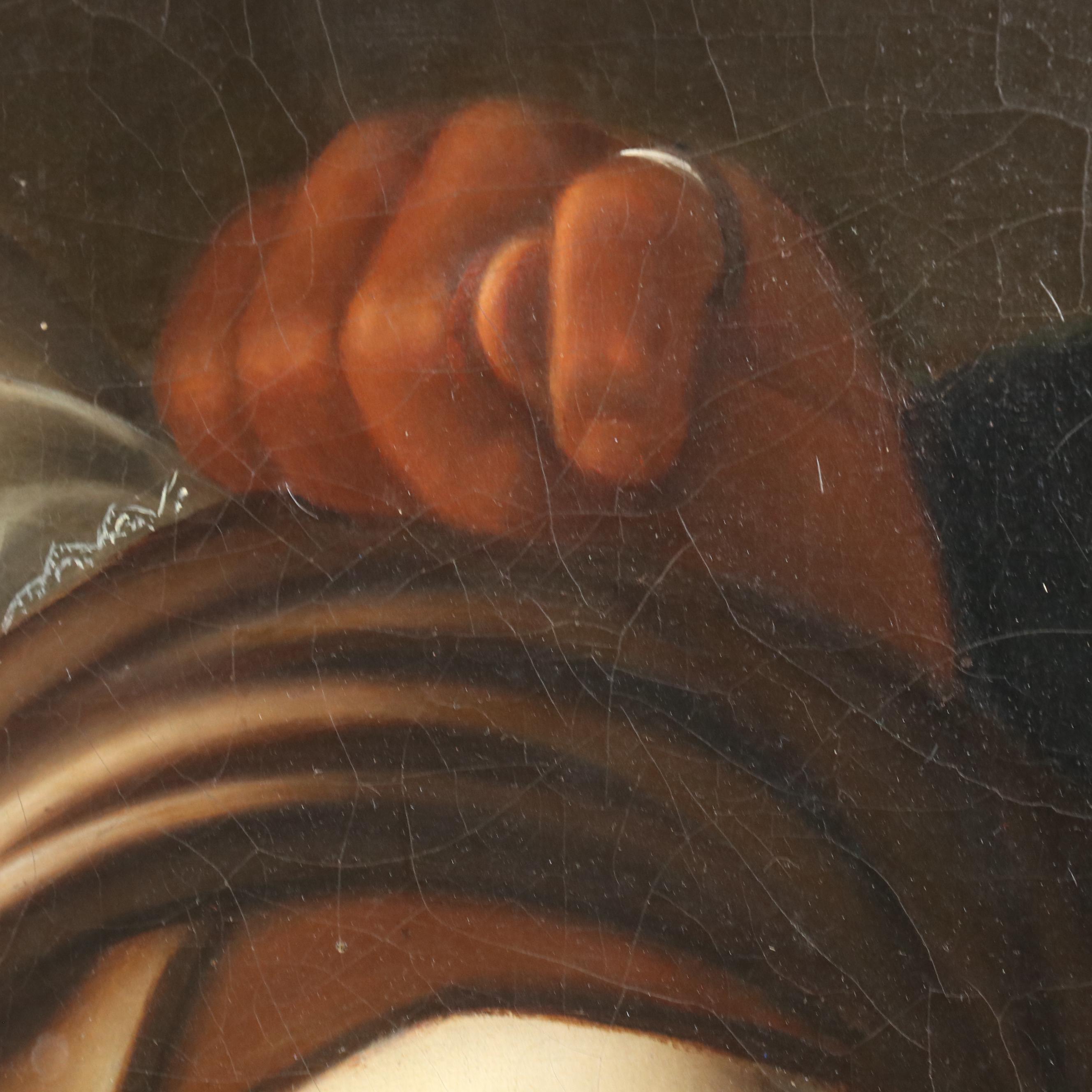 After Simon Vouet "The Fortune Teller" Oil Painting, 18th Century