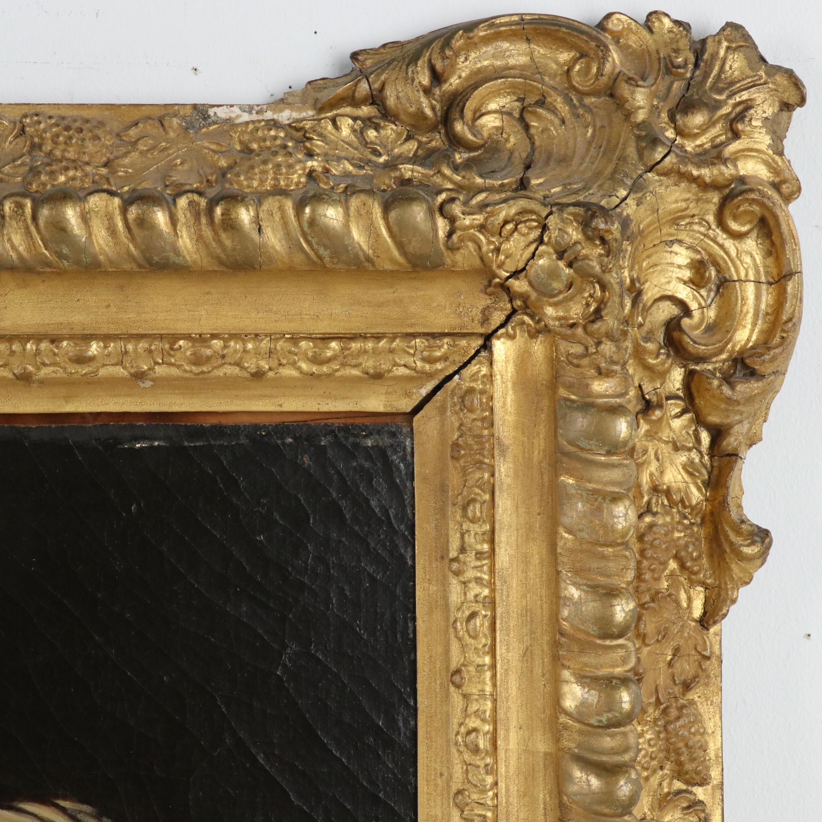 After Simon Vouet "The Fortune Teller" Oil Painting, 18th Century