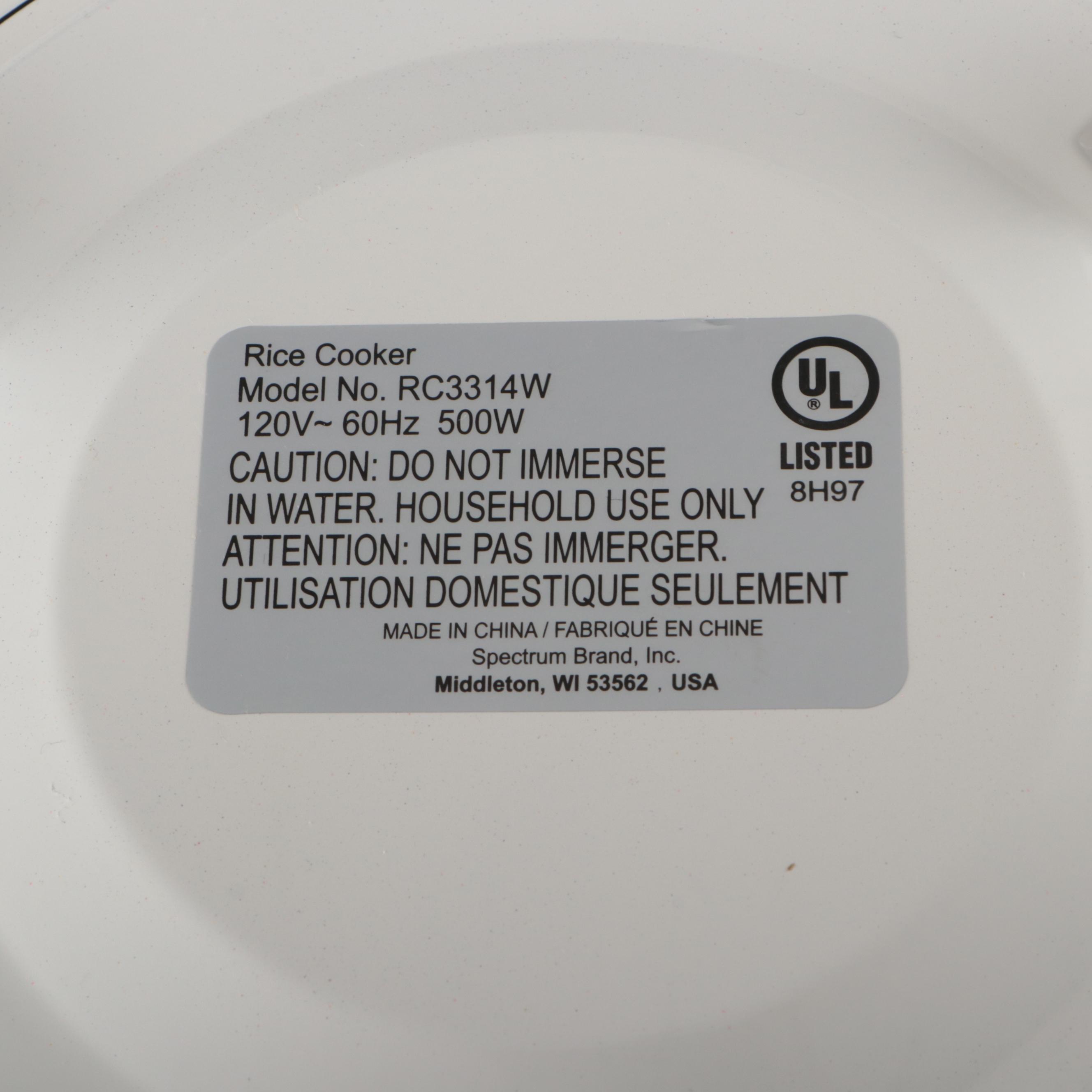 Rival Crock-Pot with Black and Decker Rice Cooker and Dish Towels