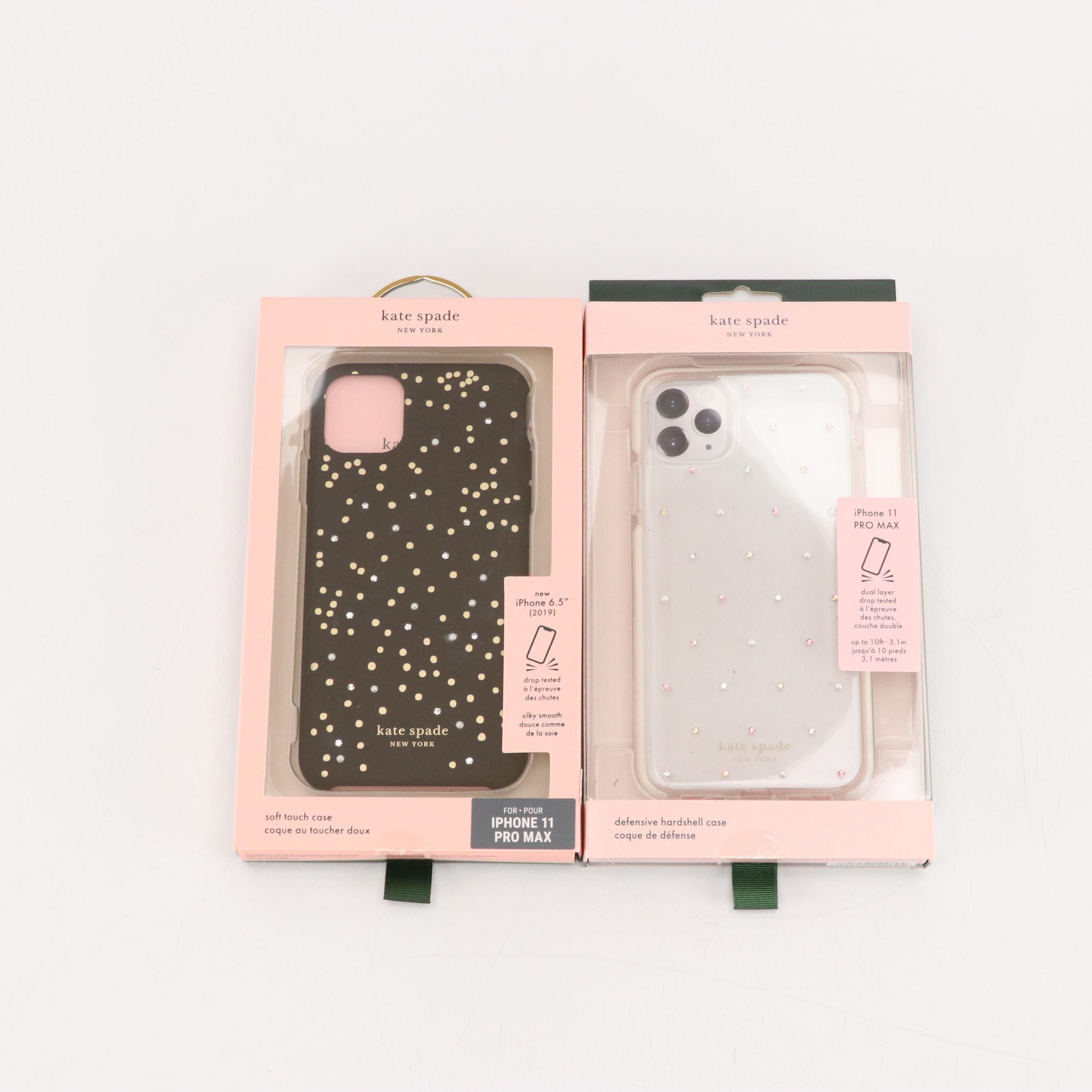 Kate Spade Daveney Striped Nylon Laptop Bag and iPhone 11 Pro Max Cases