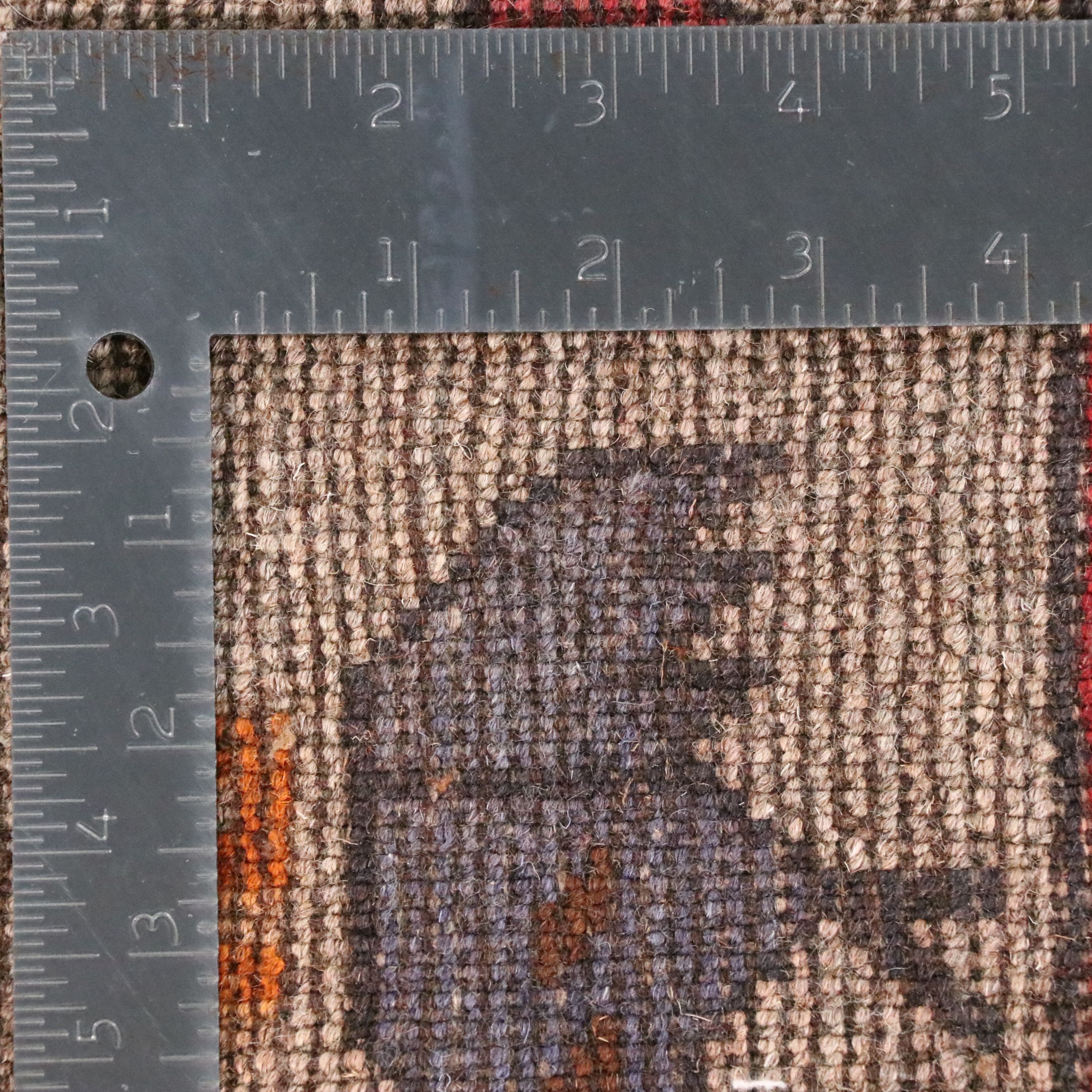 4'1 x 6'3 Hand-Knotted Afghan Pictorial Area Rug