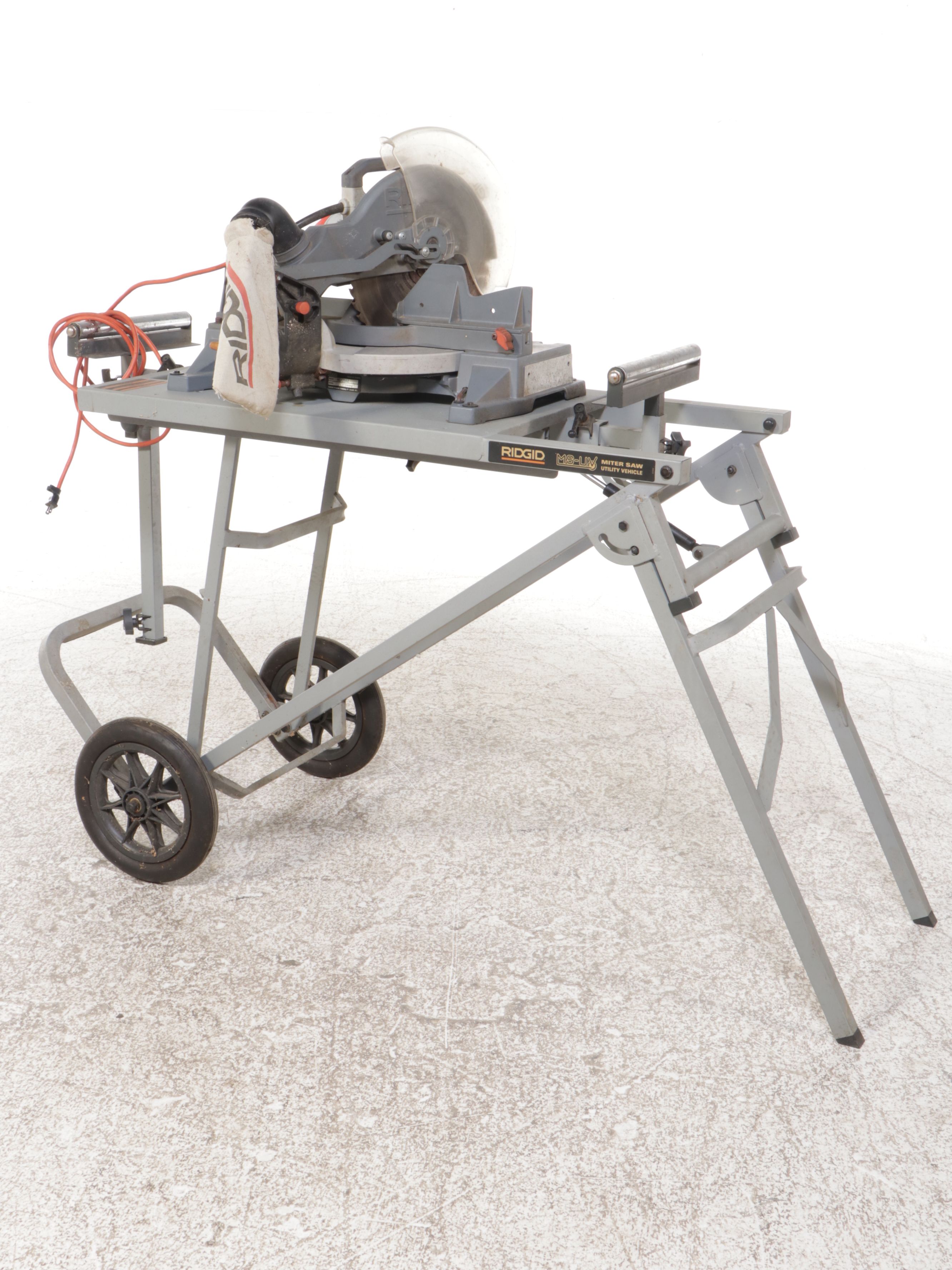 RIDGID Miter Saw and MS-UV Miter Saw Utility Vehicle