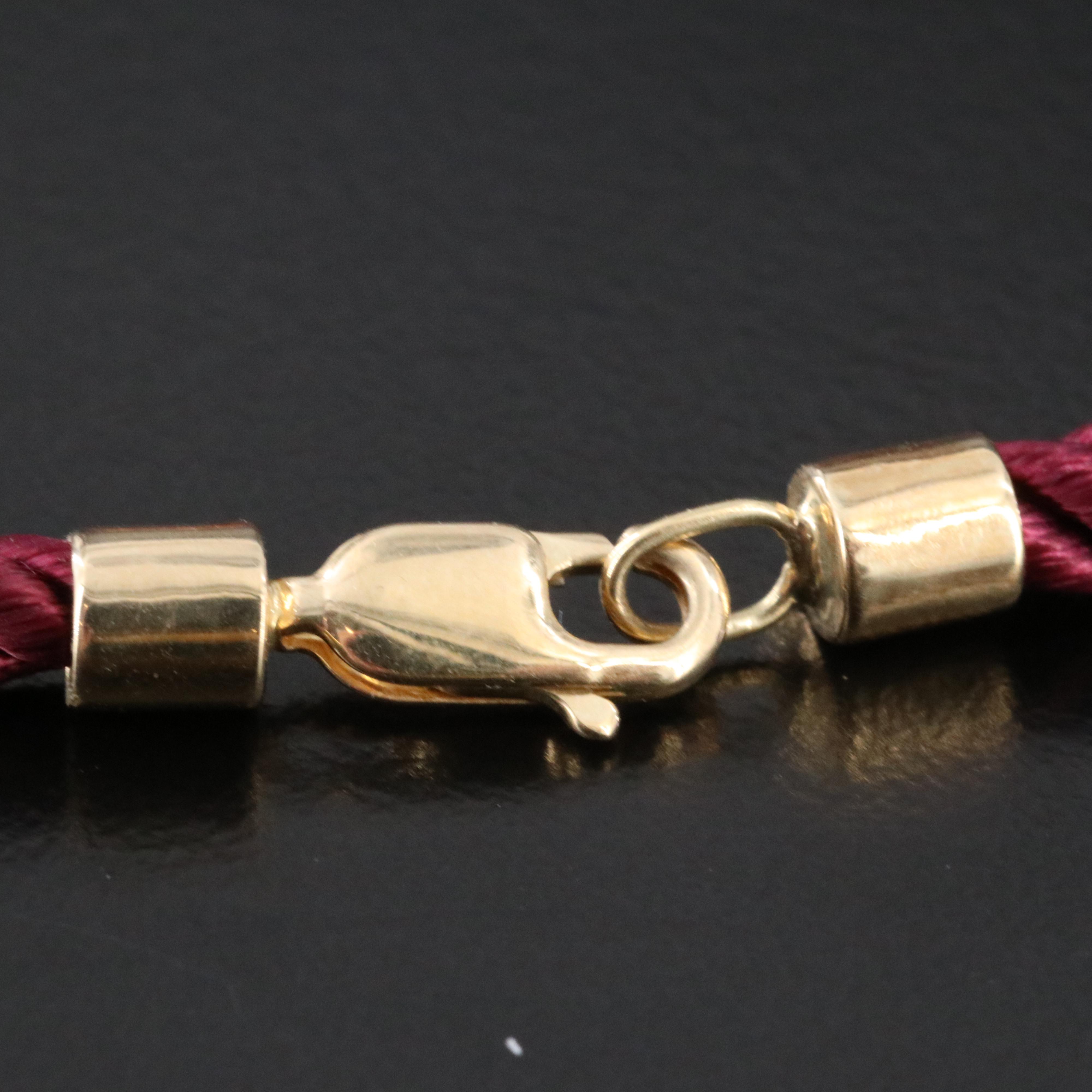 14K Garnet and Citrine Pendant Necklace