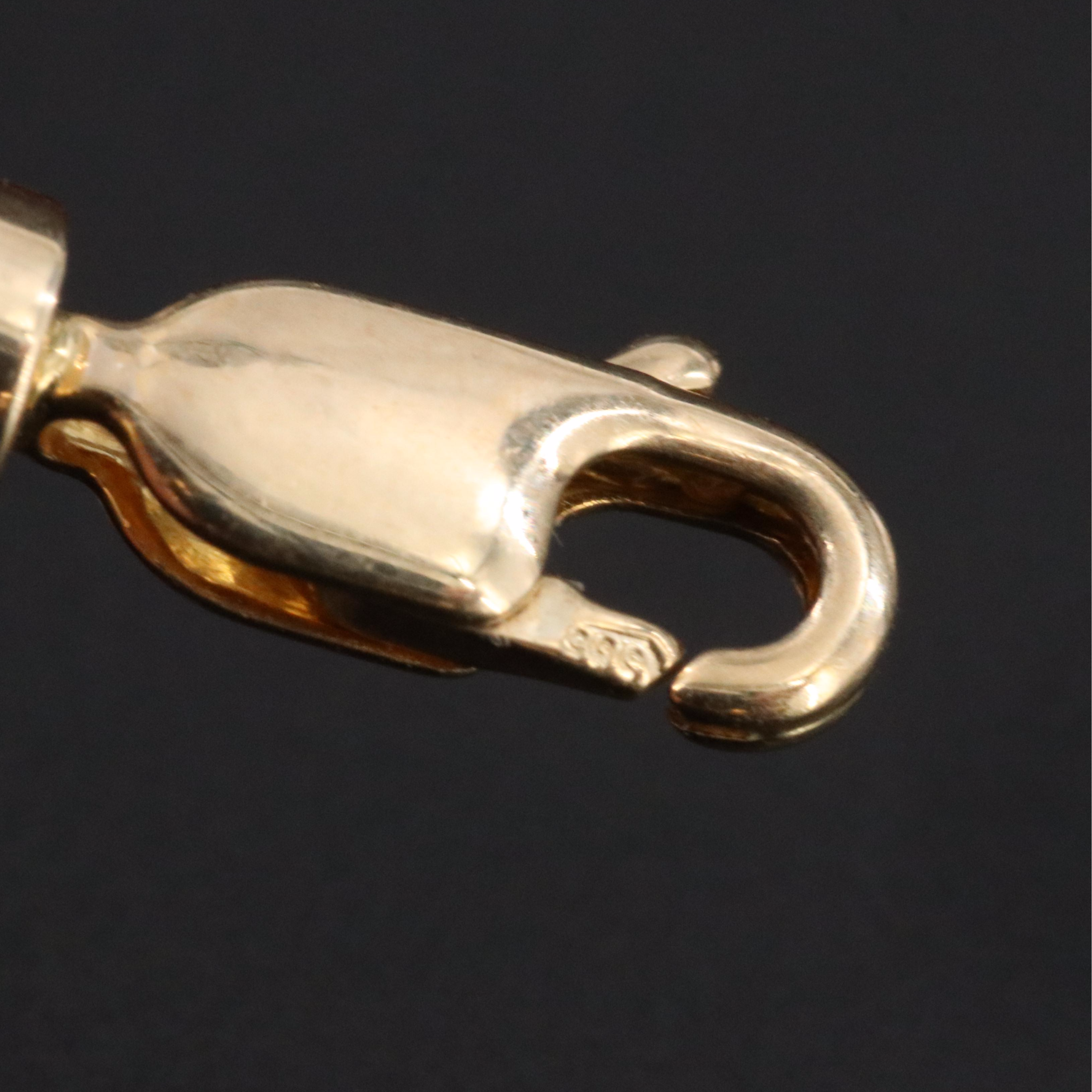 14K Garnet and Citrine Pendant Necklace