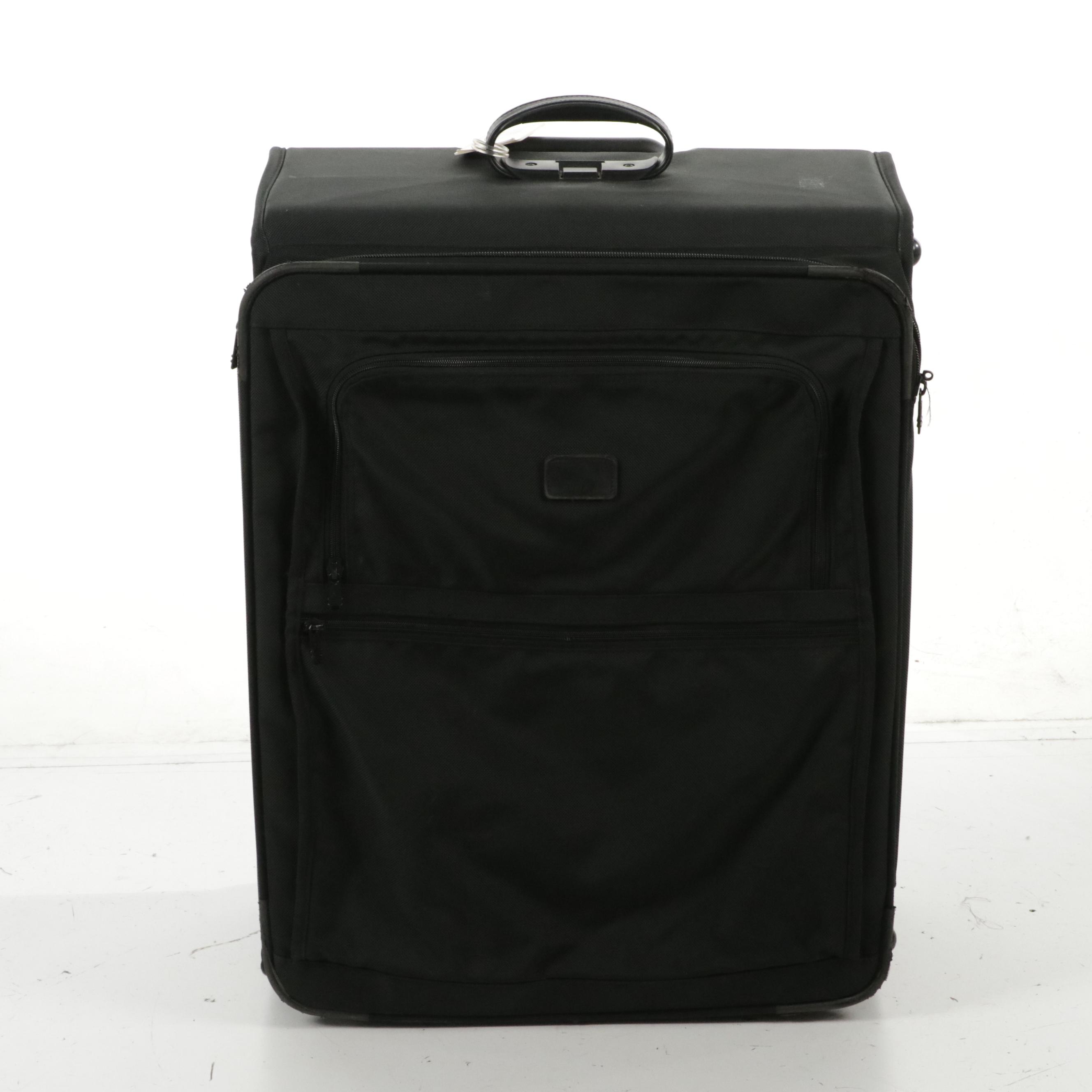Tumi Two-Wheel Expandable Garment Bag and Large Suitcase in Black