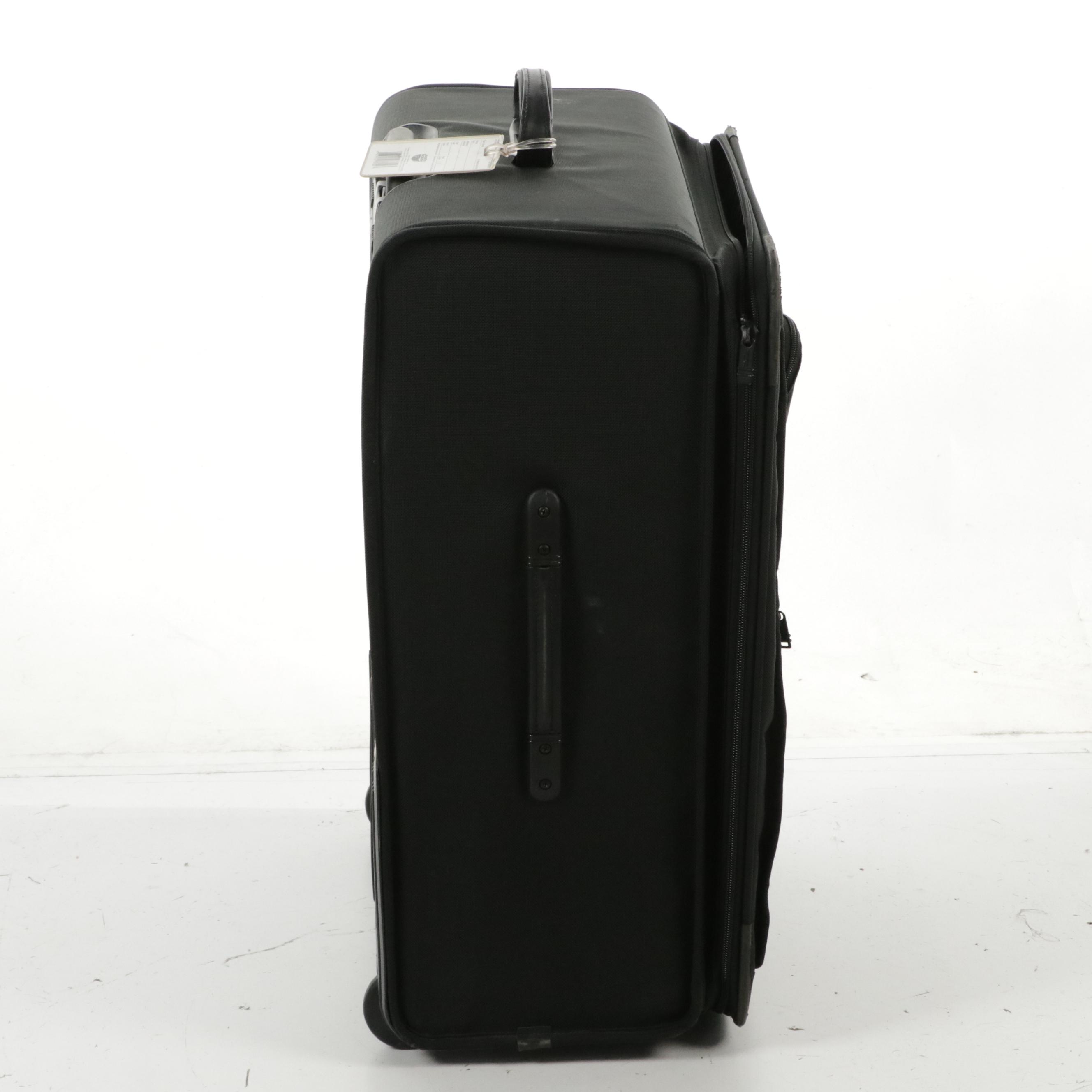 Tumi Two-Wheel Expandable Garment Bag and Large Suitcase in Black