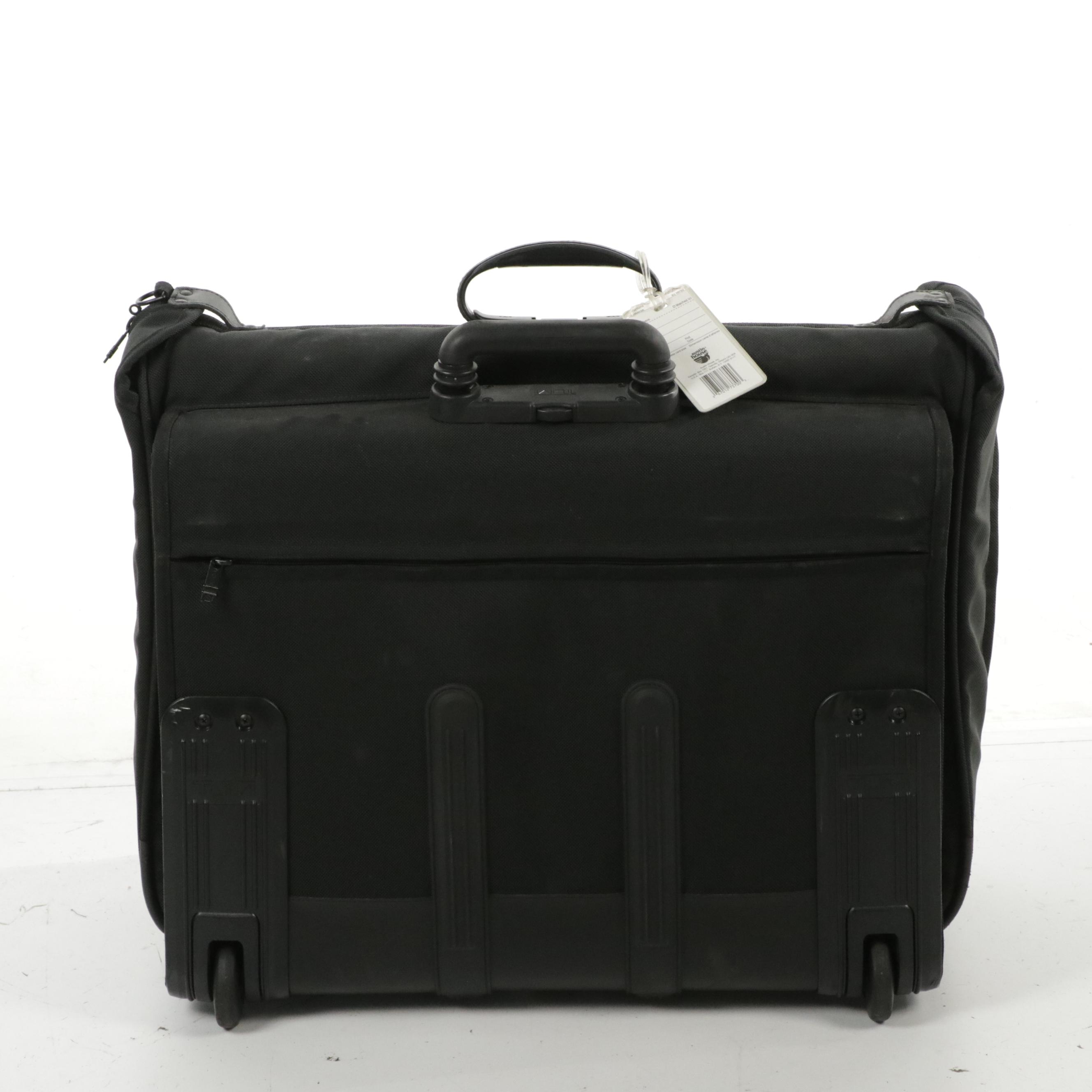 Tumi Two-Wheel Expandable Garment Bag and Large Suitcase in Black