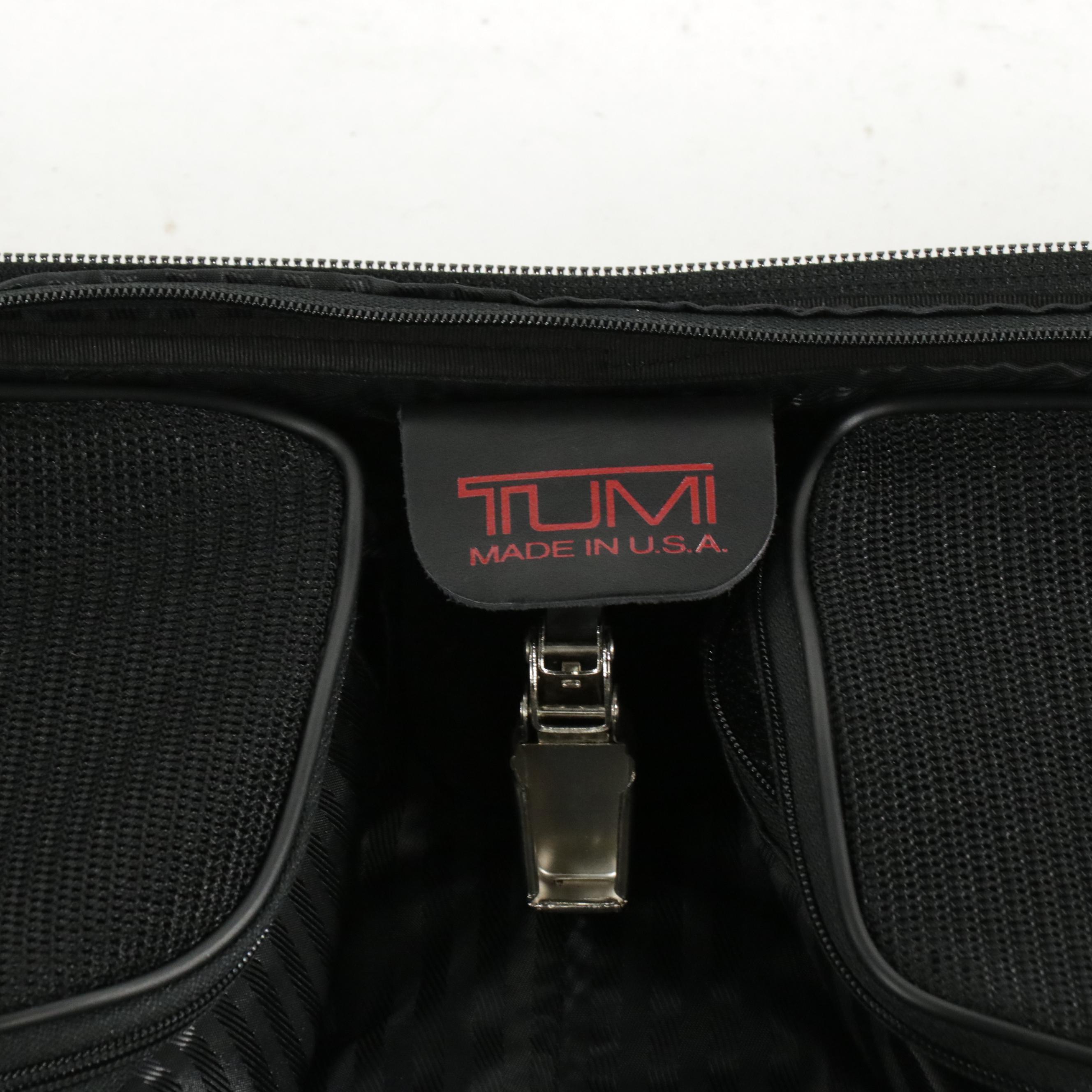 Tumi Two-Wheel Expandable Garment Bag and Large Suitcase in Black