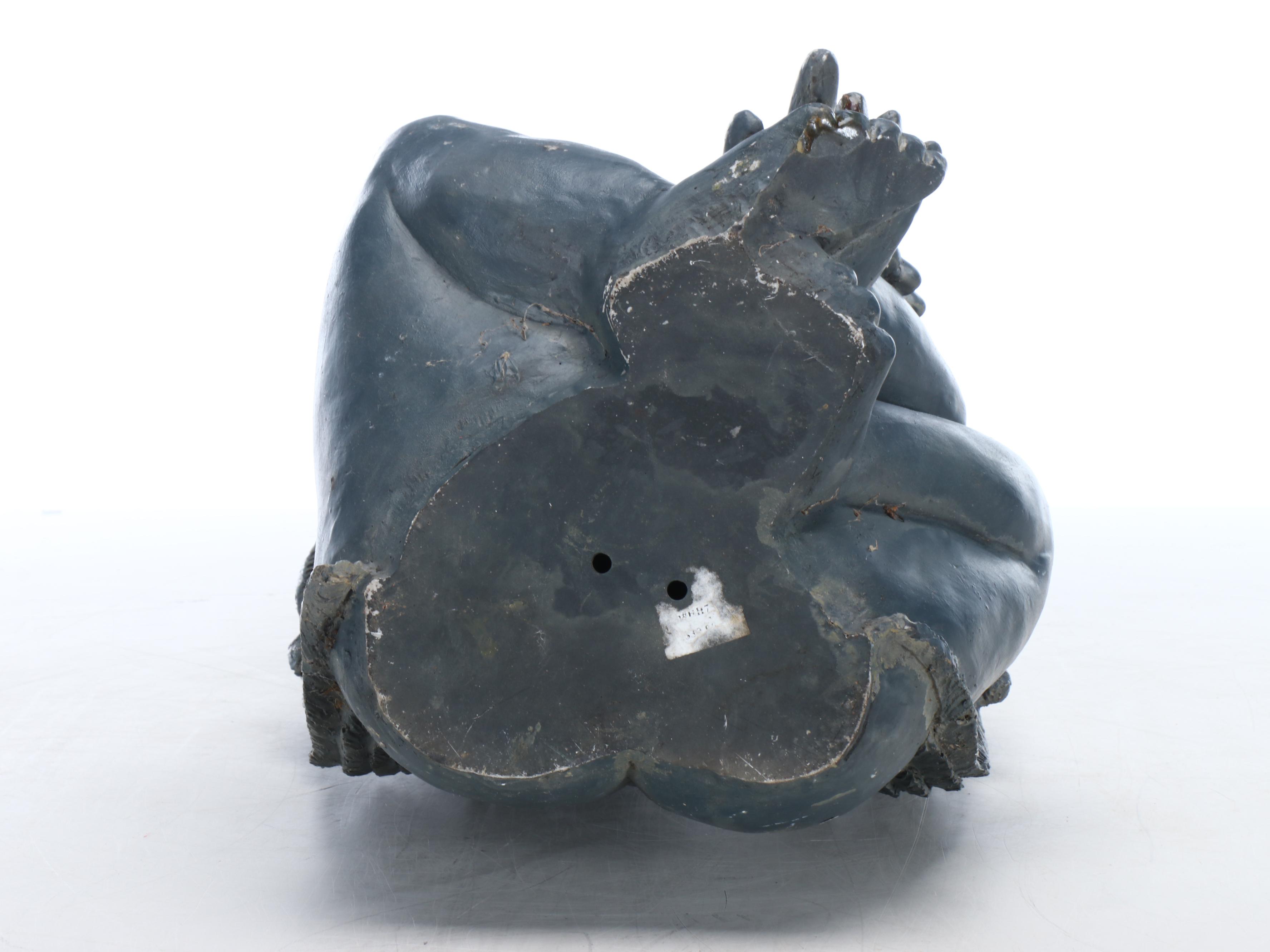 Painted Cast Putti Garden Statue