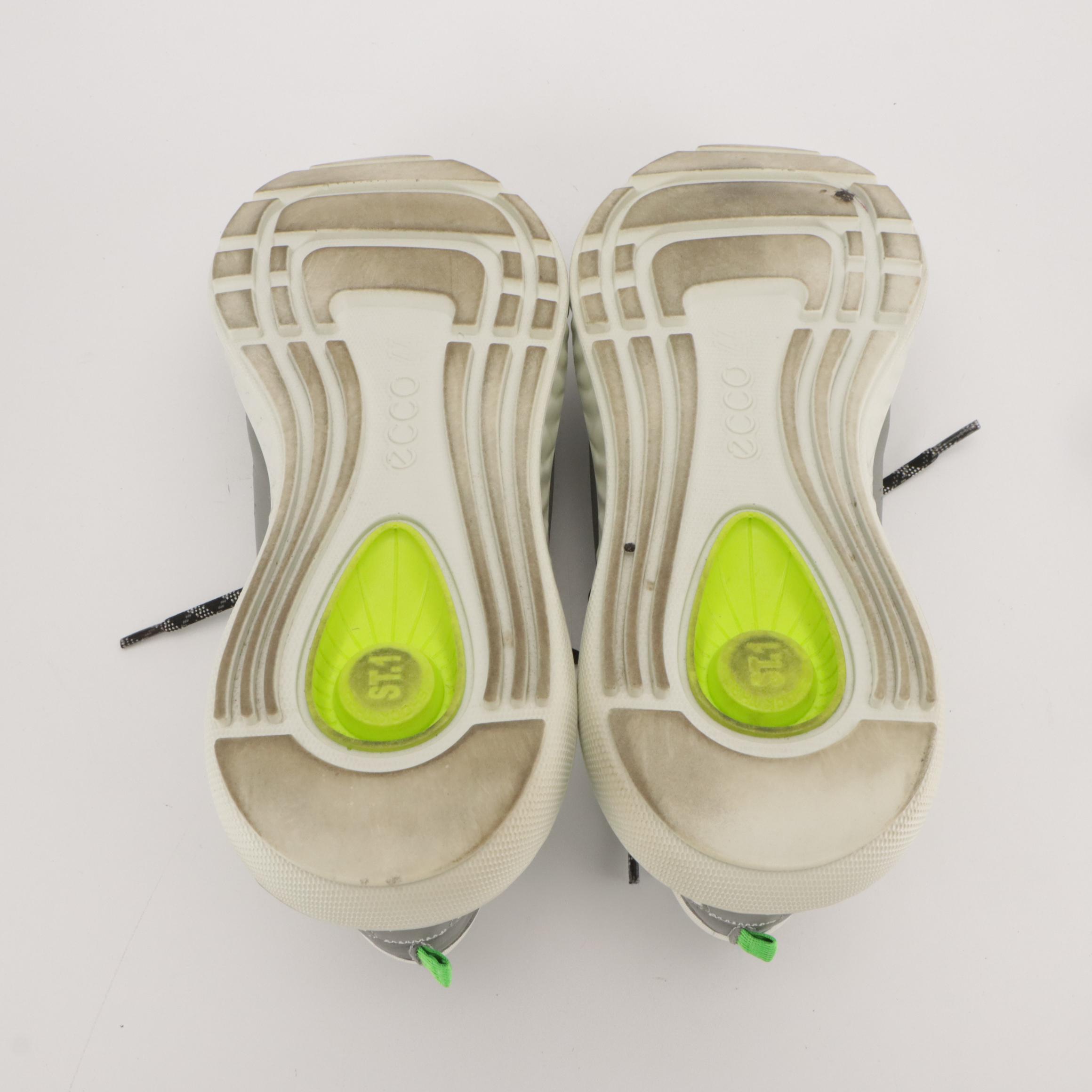 Men's Ecco St. 1 Lite Sneaker in Wild Dove/White Leather