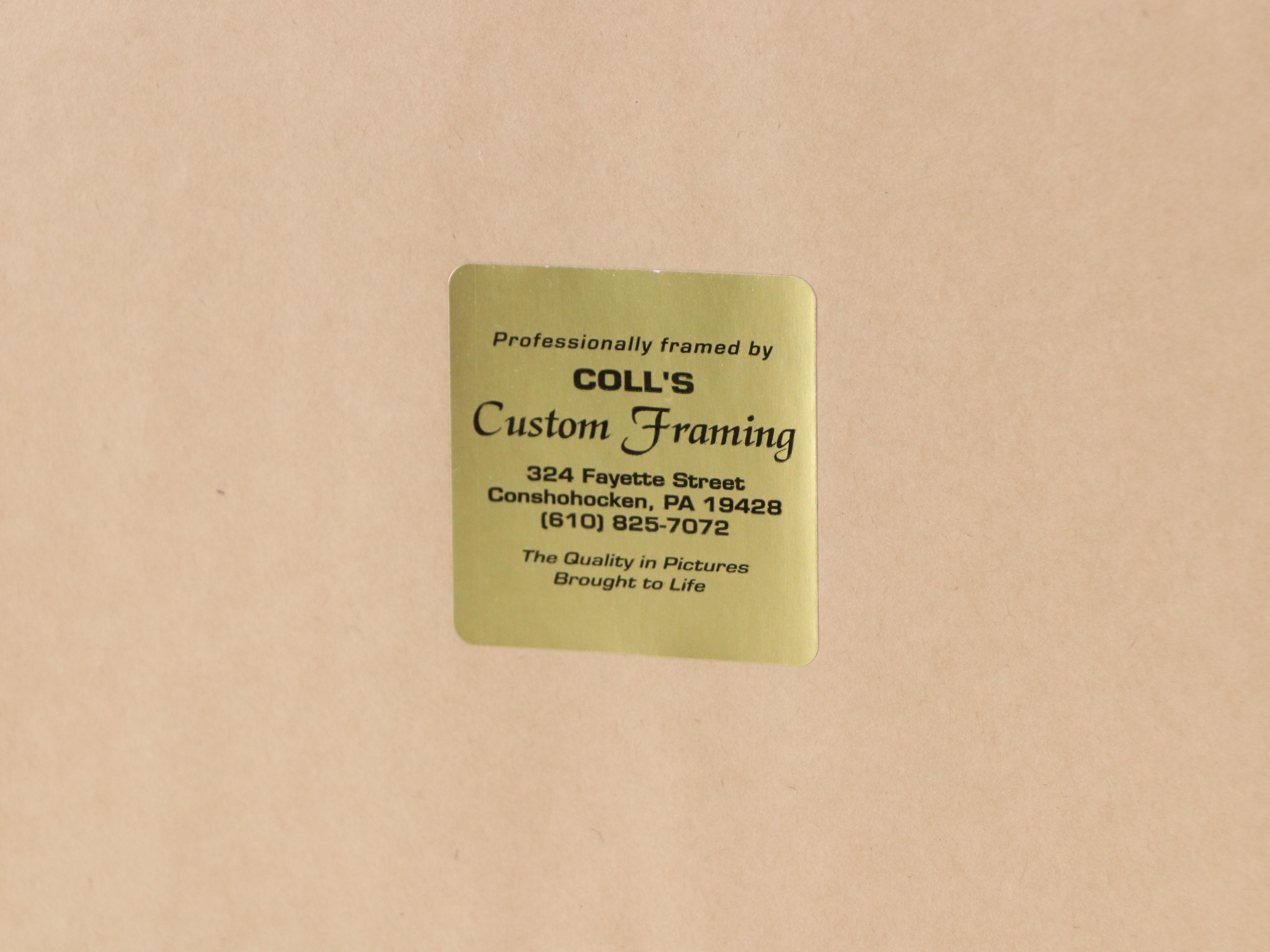 Morris Katz Floral Landscape Acrylic Painting, 1973