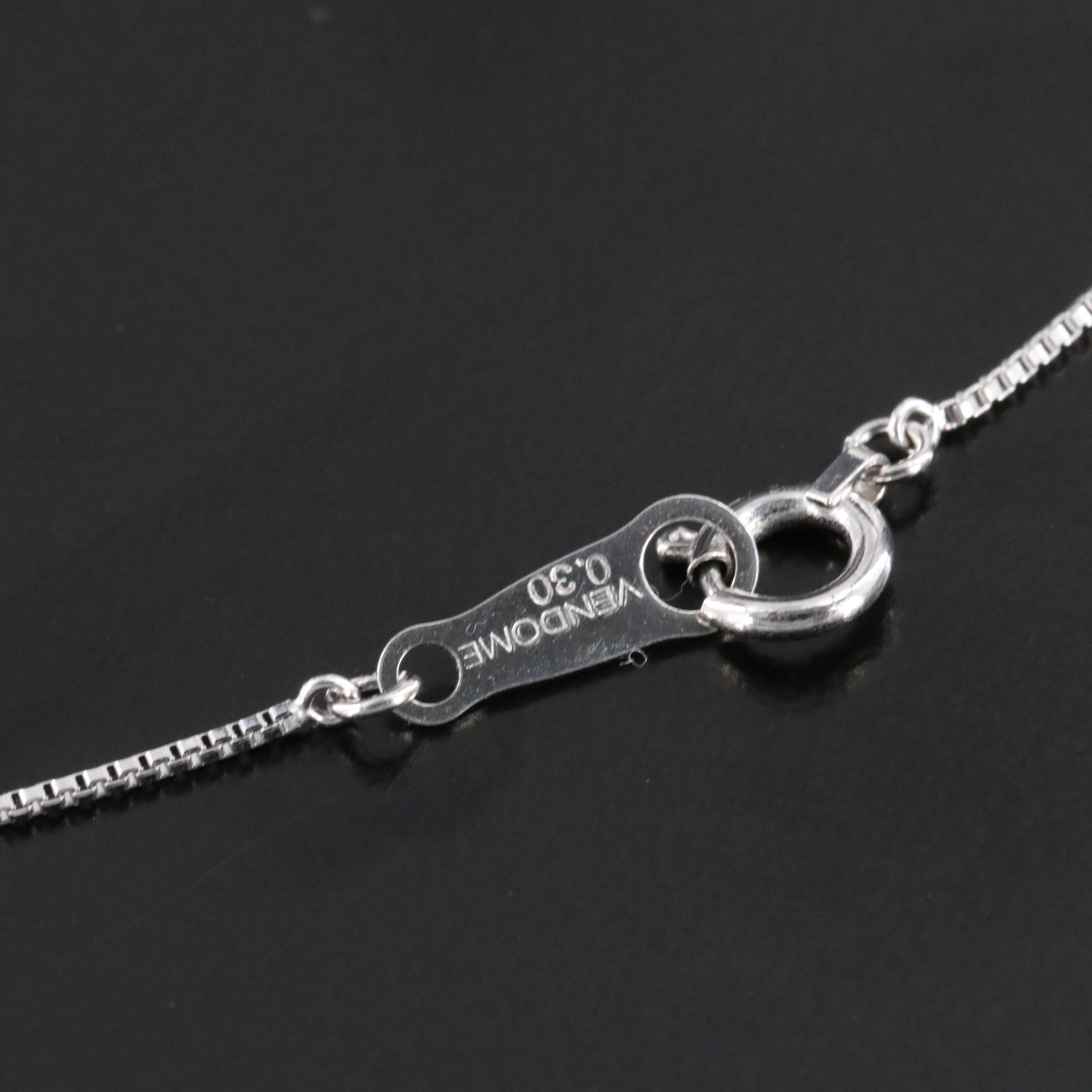 Platinum 0.30 CTW Diamond Pendant Necklace