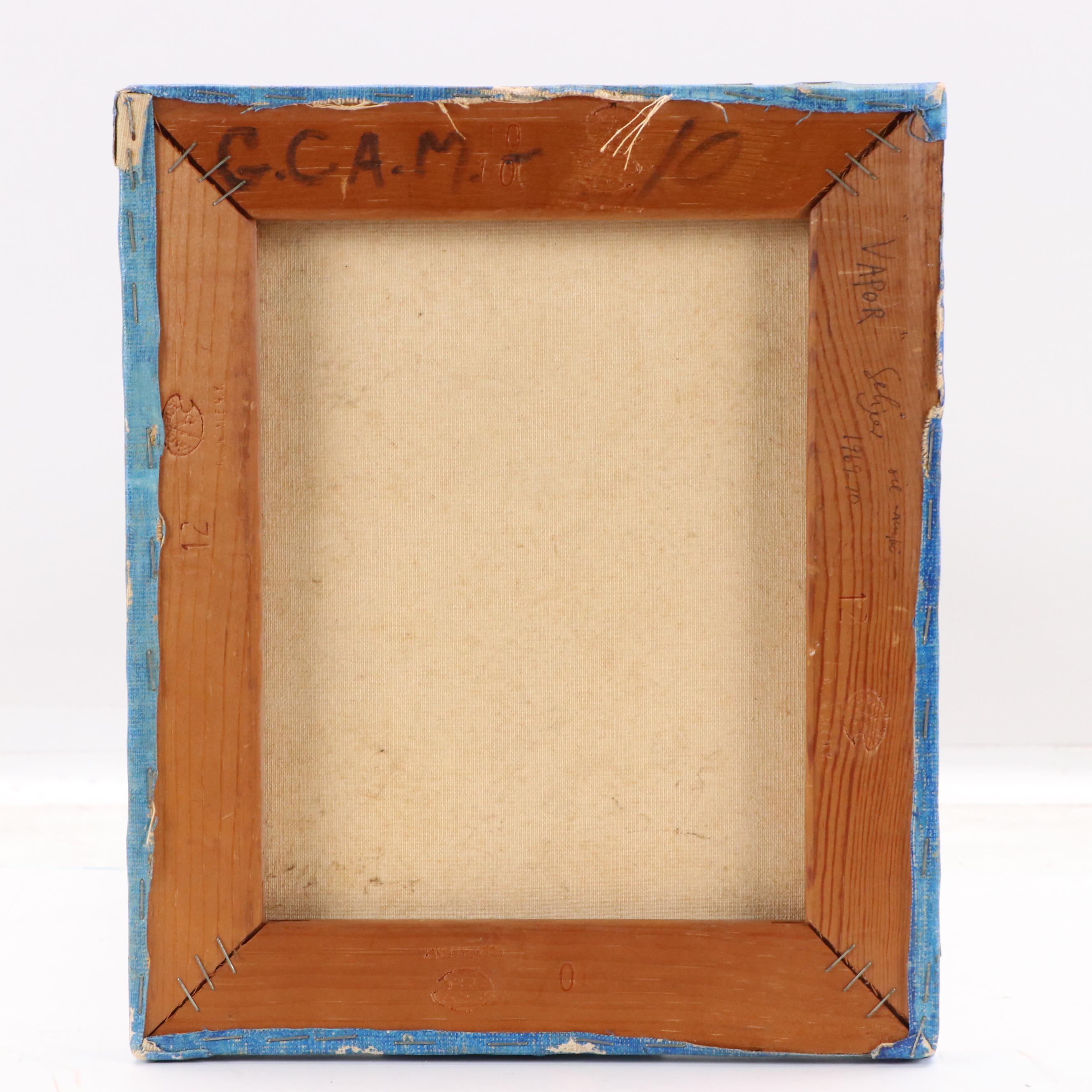 Charles Seliger Abstract Oil and Acrylic Painting "Vapor," 1969