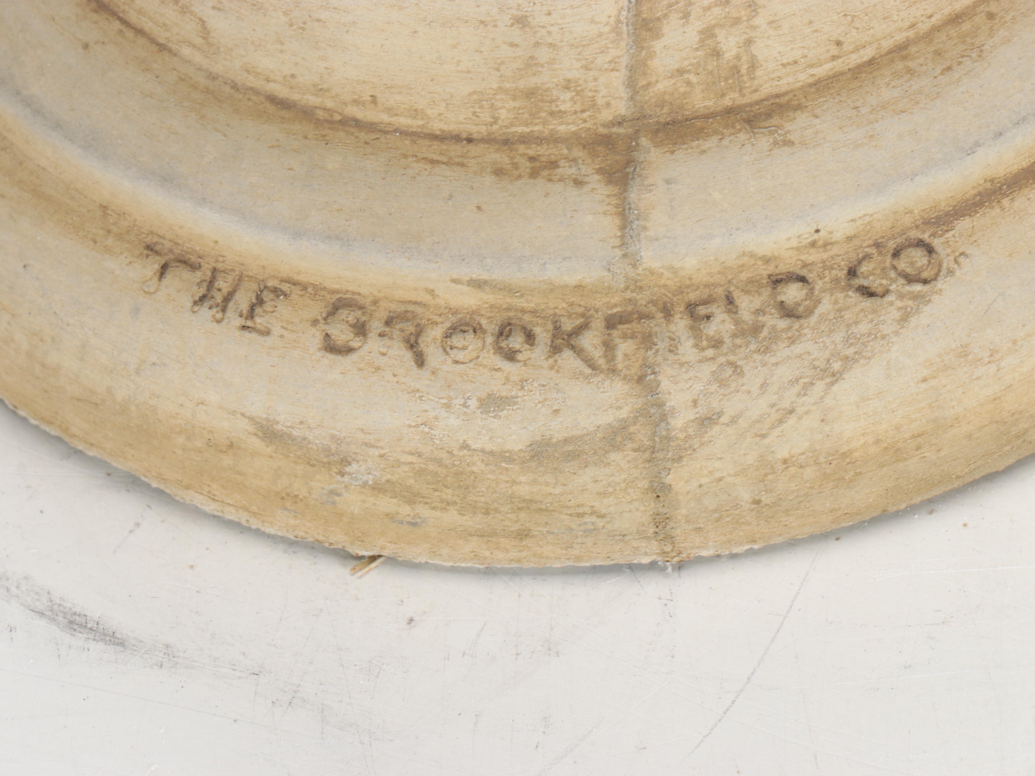 Brookfield Co. Bust with Chalkware Pedestal