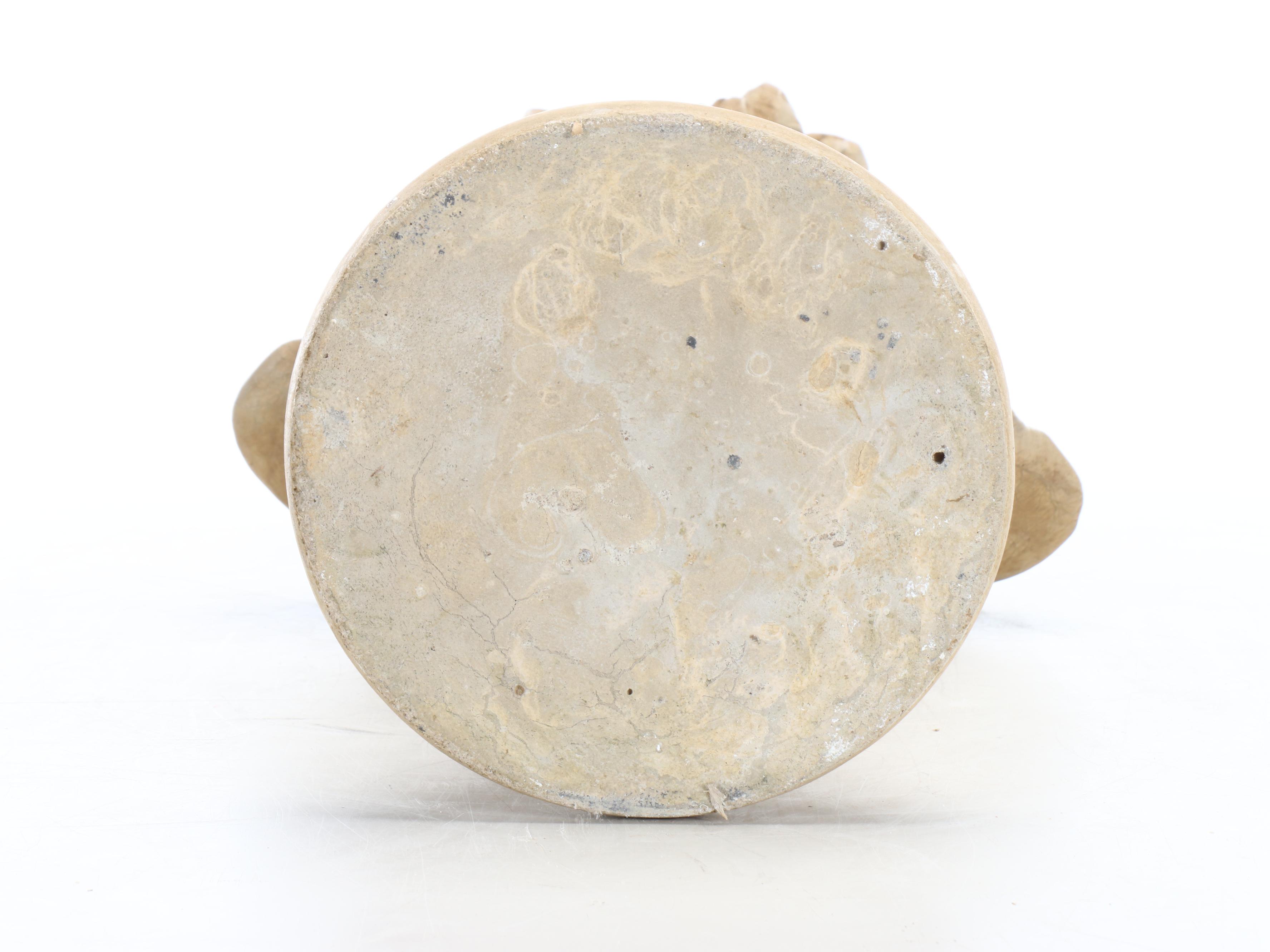 Brookfield Co. Bust with Chalkware Pedestal