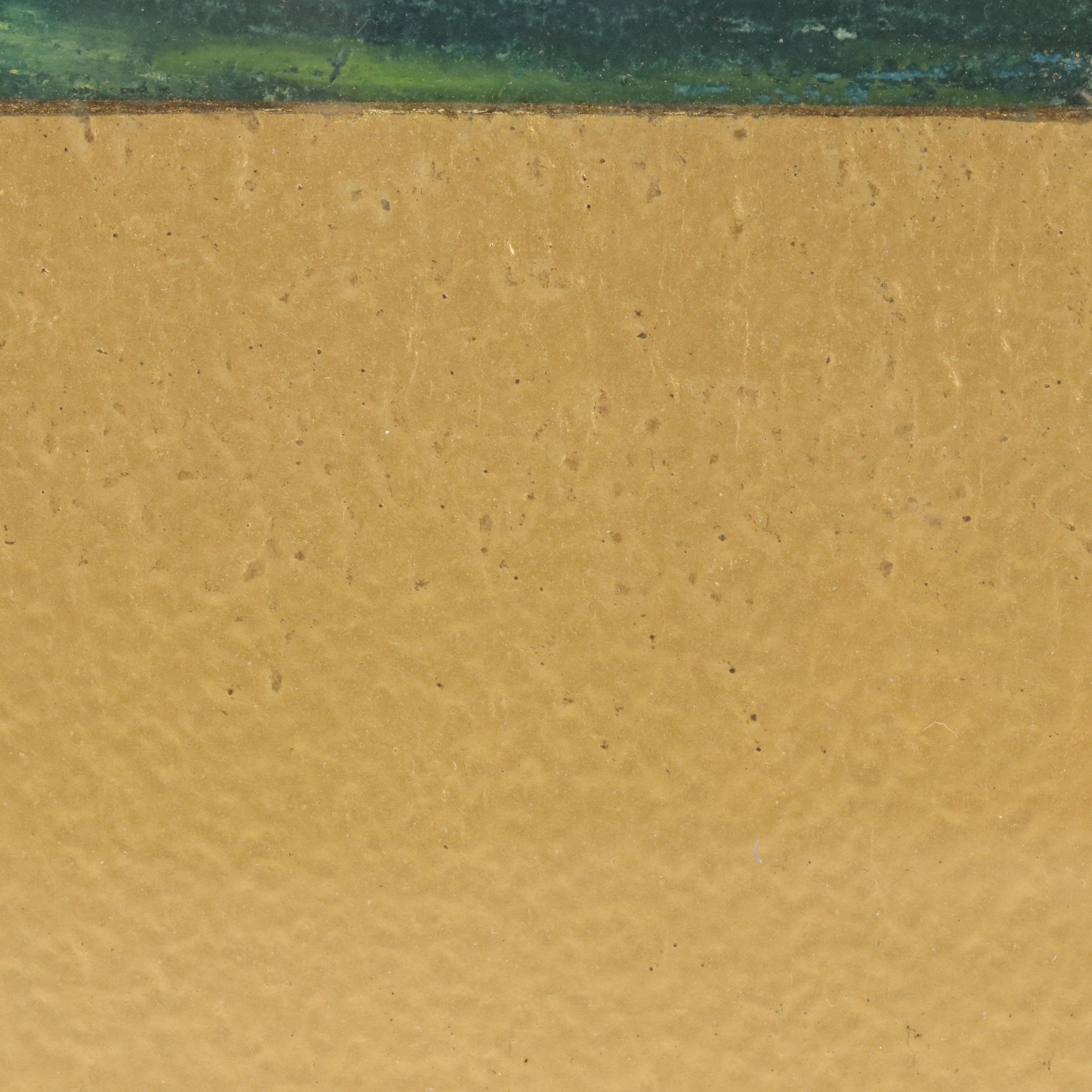 Gouache Painting of Cats in a Study