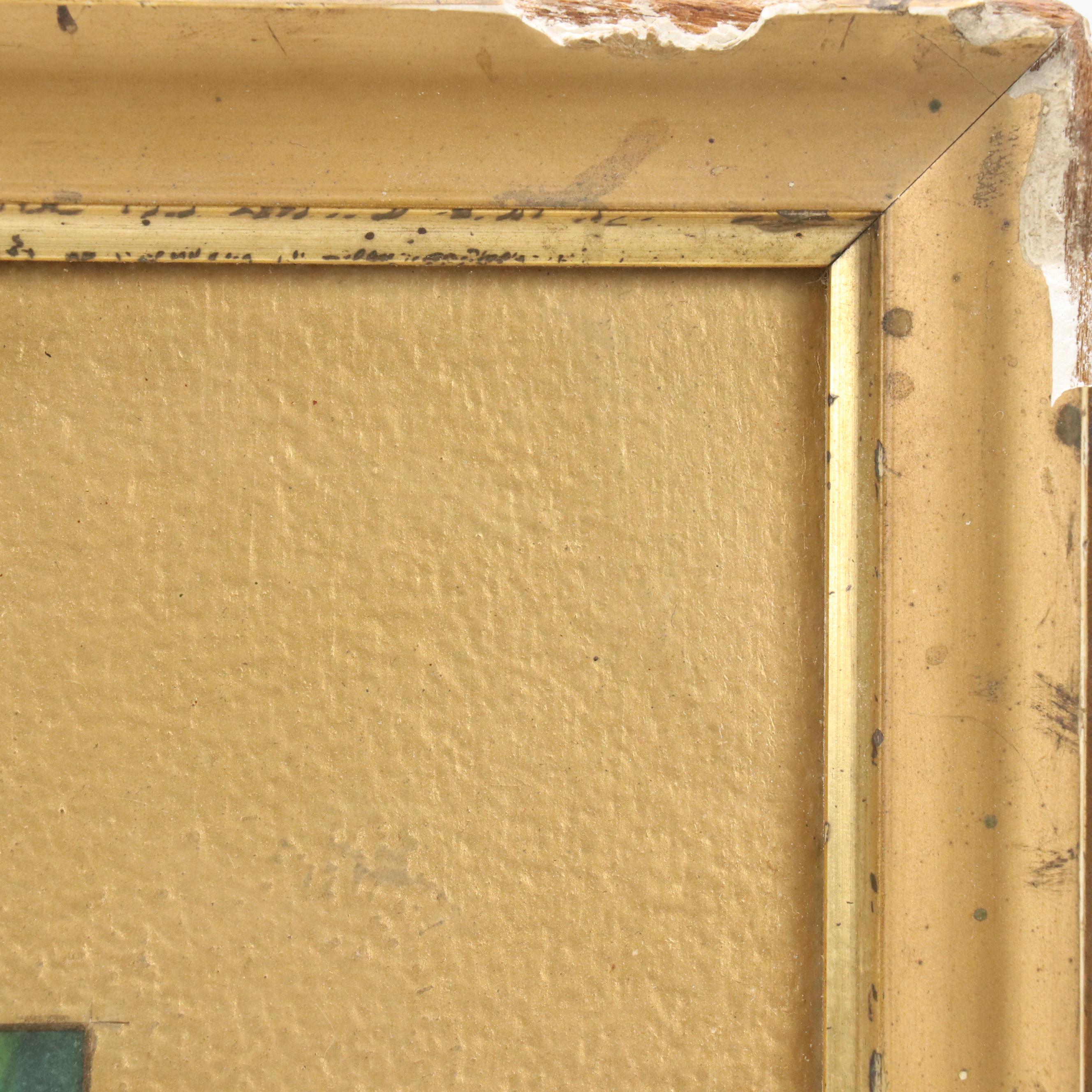 Gouache Painting of Cats in a Study