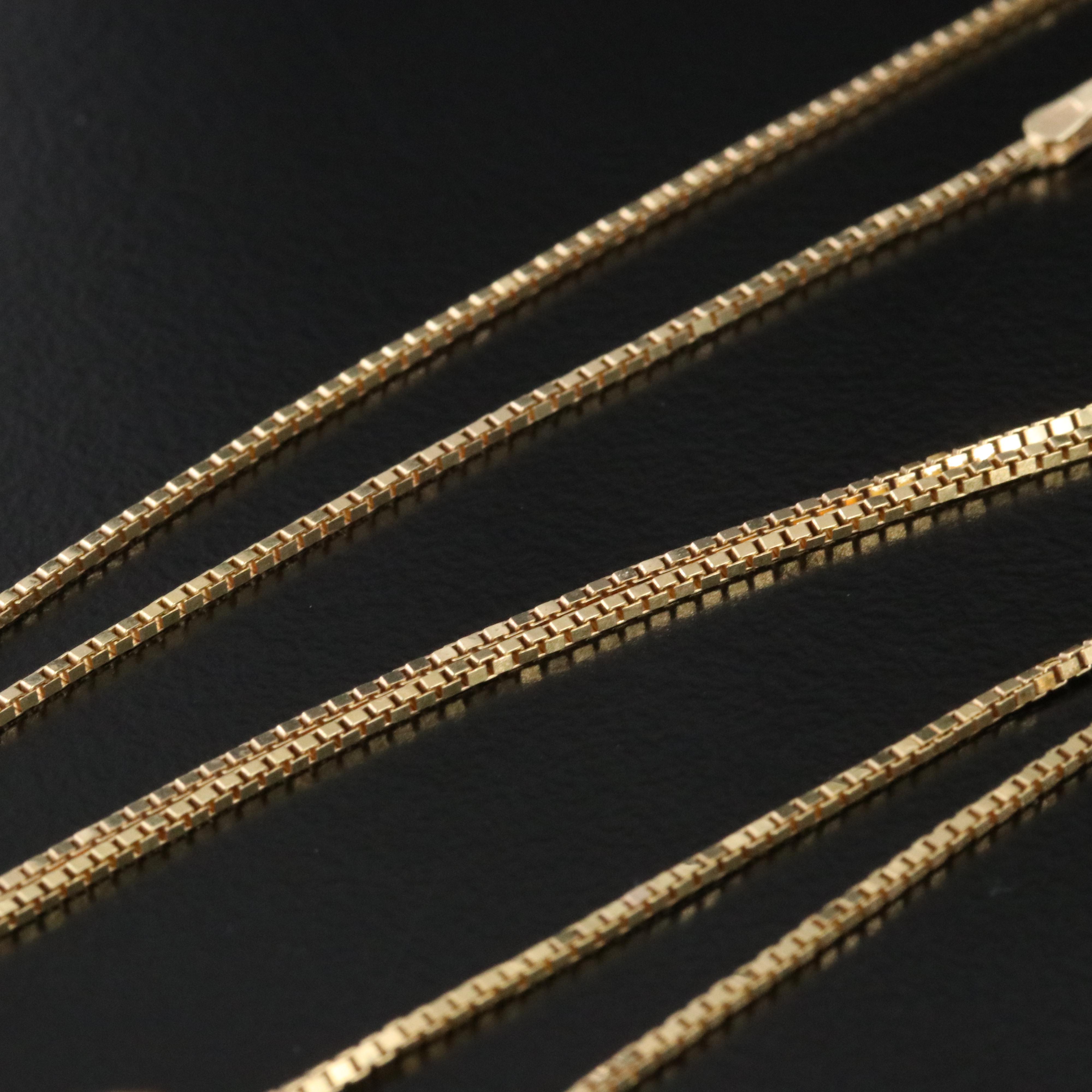 14K Amethyst Solitaire Pendant Necklace