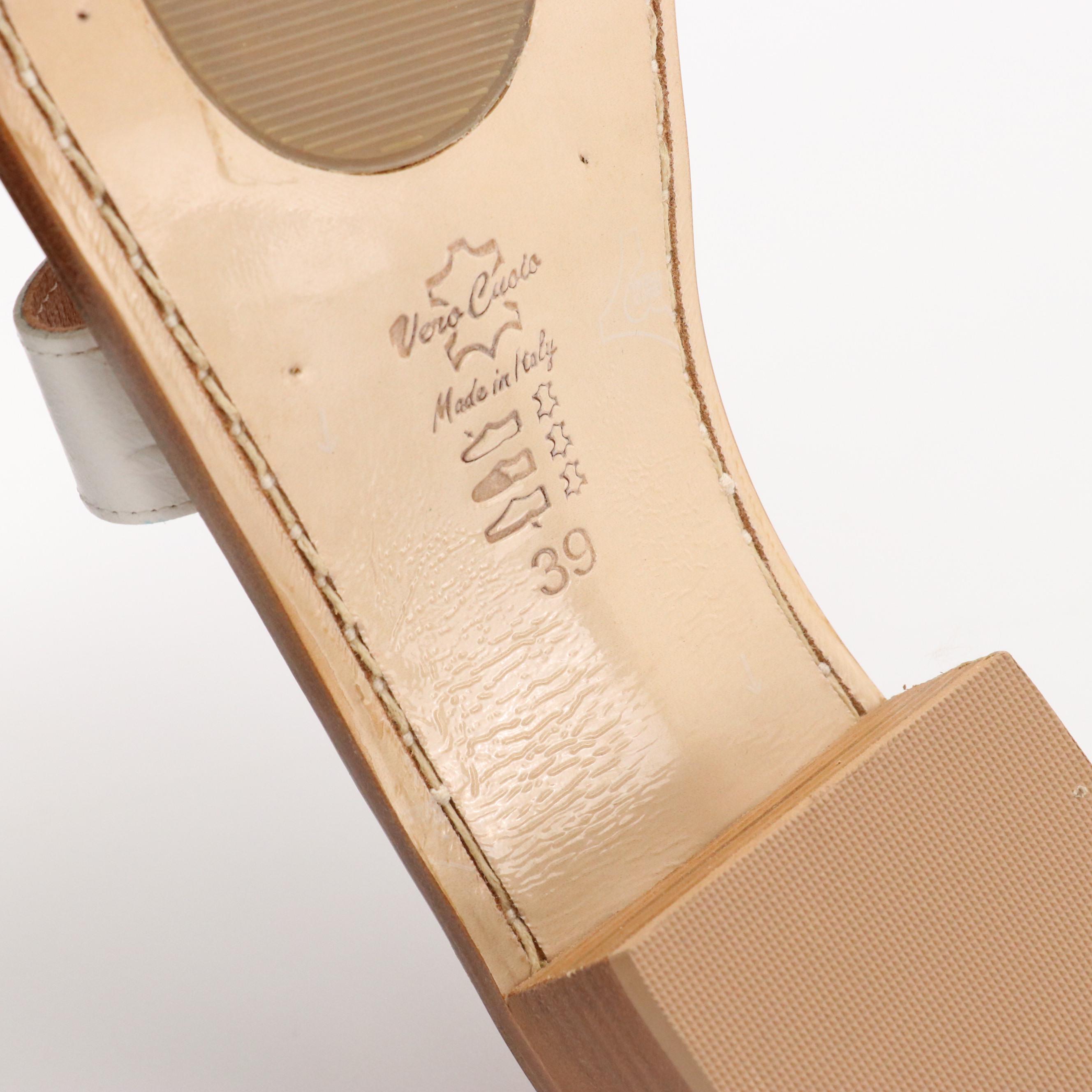 Salvatore Ferragamo Black Patent Leather Sandal, Corcione Ostrich Leather Sandal