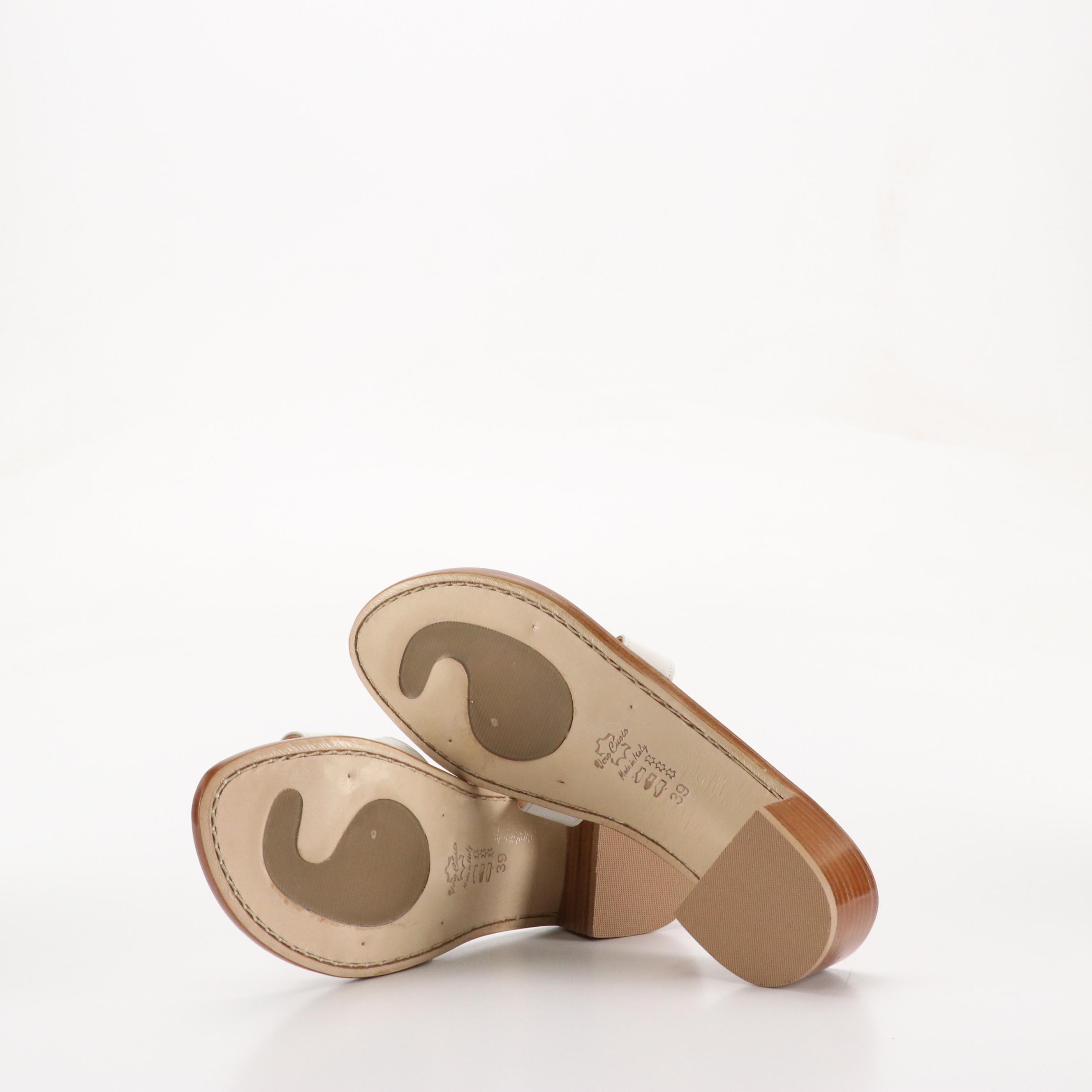 Salvatore Ferragamo Black Patent Leather Sandal, Corcione Ostrich Leather Sandal