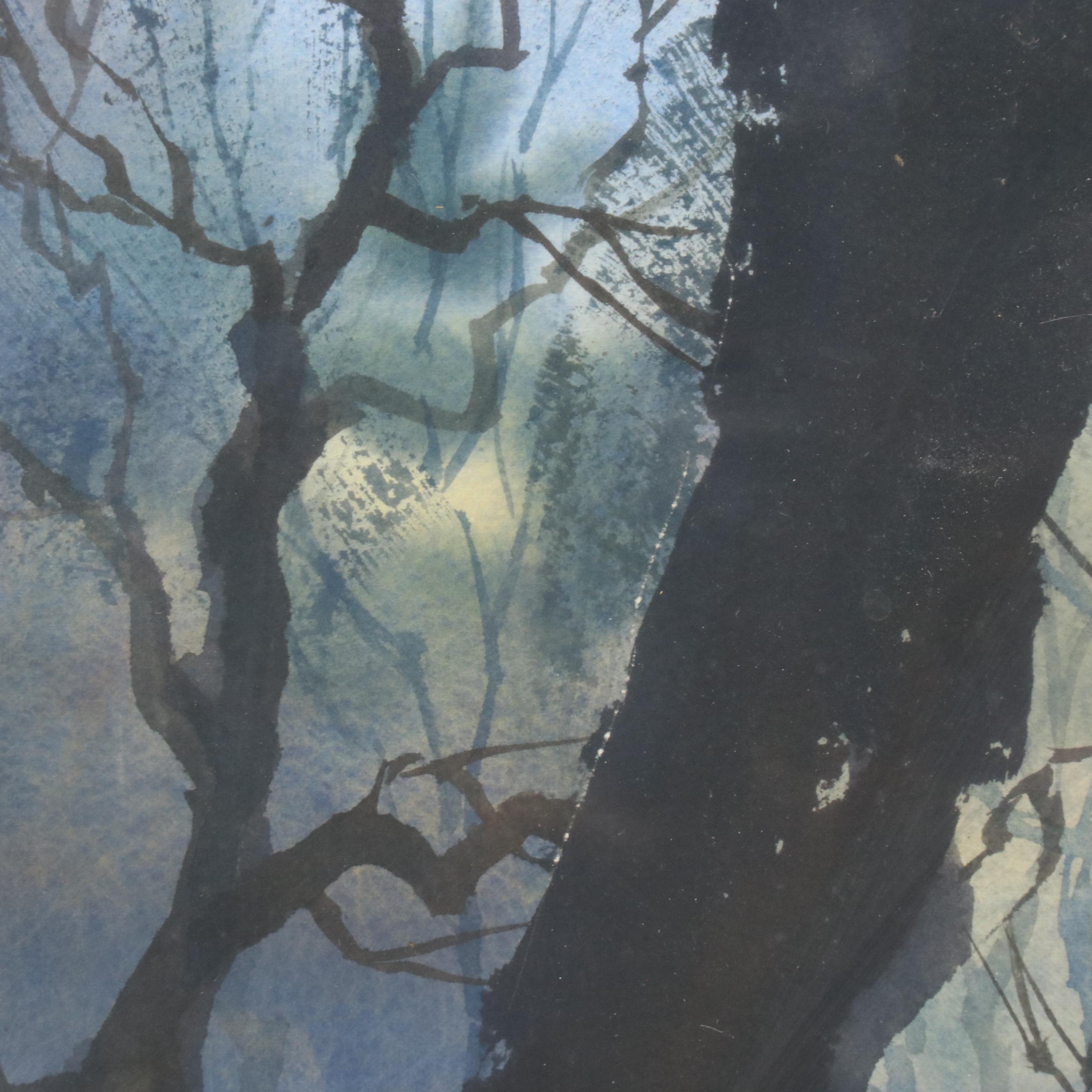 Joseph Orr Winter Landscape Watercolor Painting