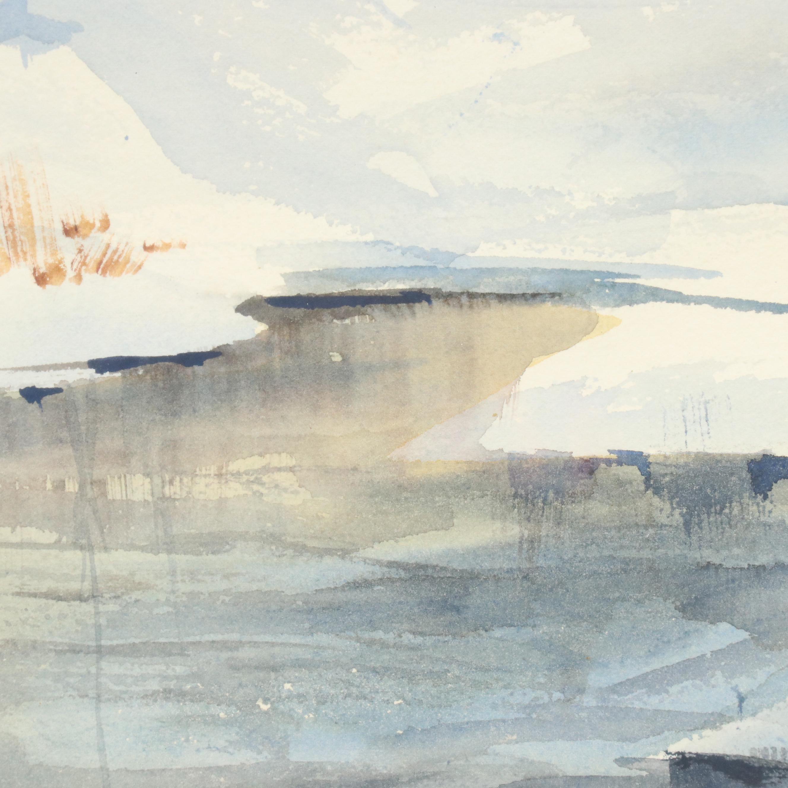 Joseph Orr Winter Landscape Watercolor Painting