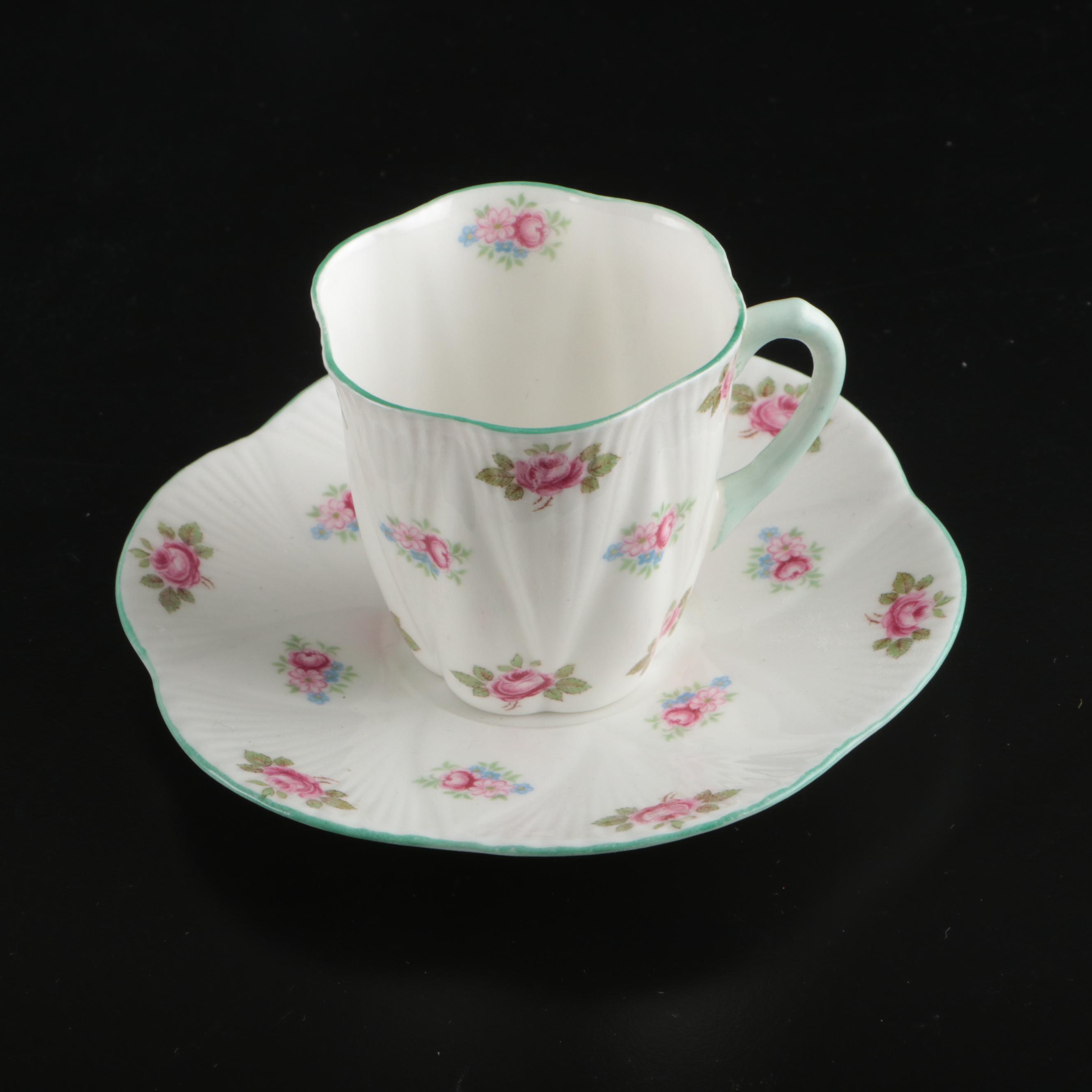 Schumann "Wild Rose" and Shelly Snack Plates and Tableware