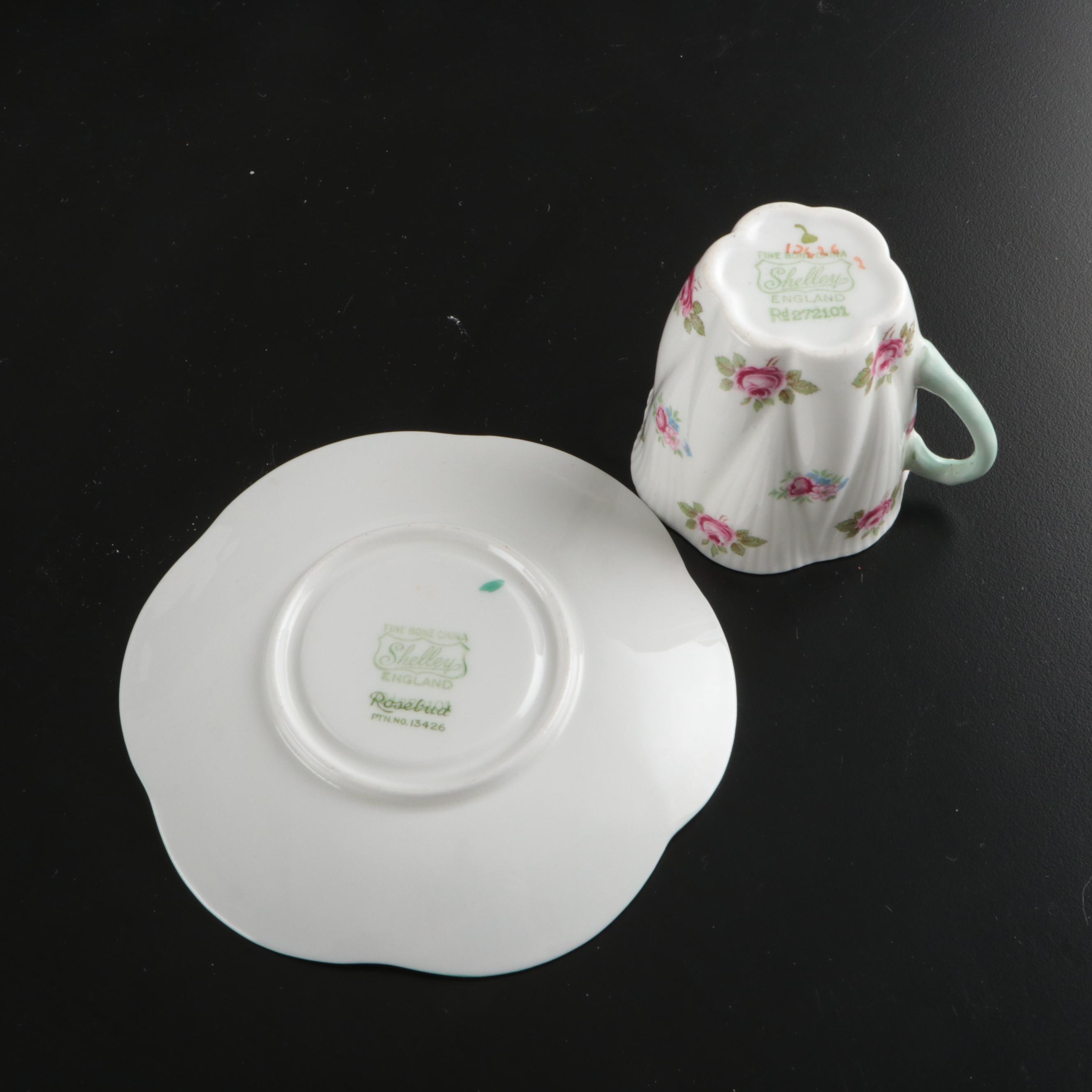 Schumann "Wild Rose" and Shelly Snack Plates and Tableware