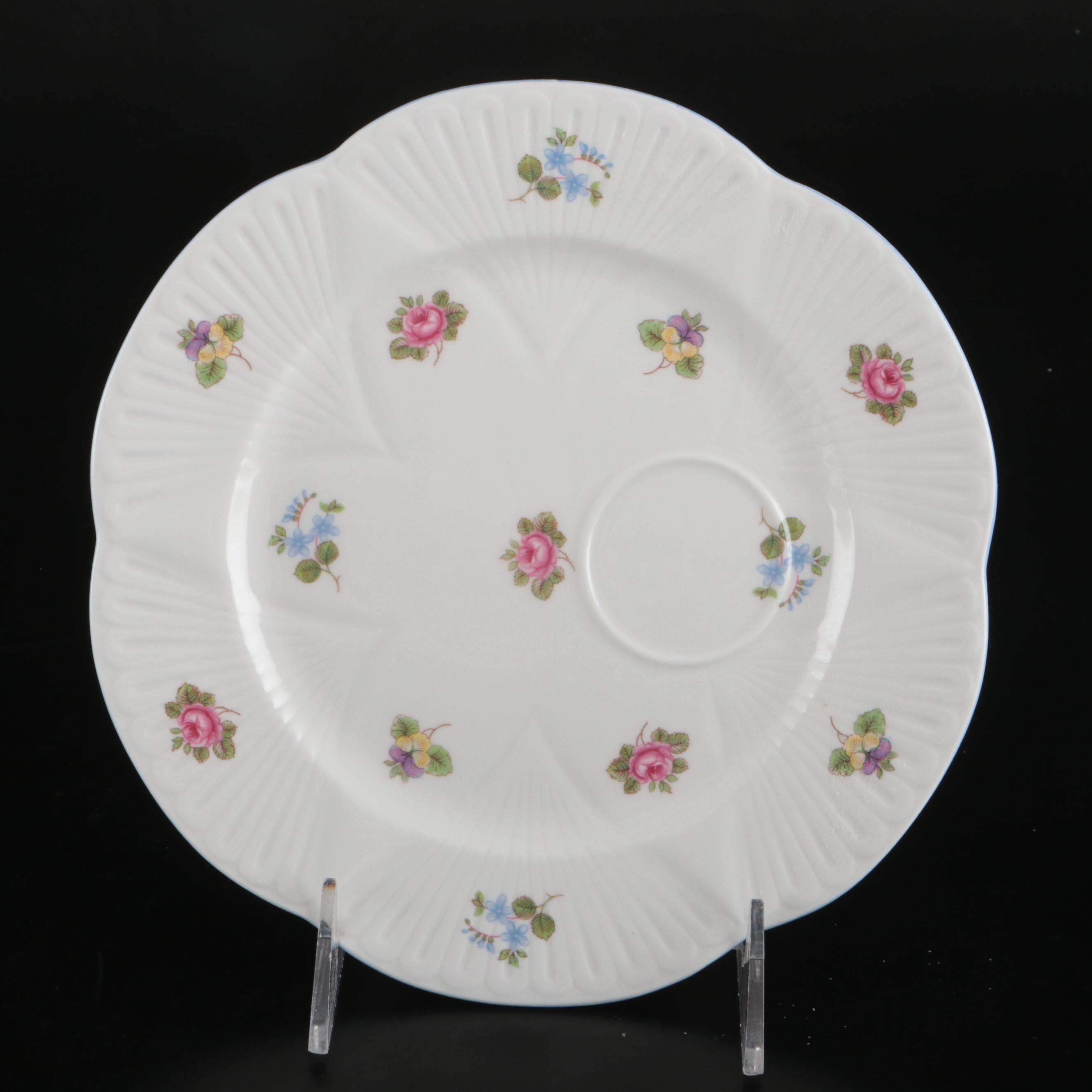 Schumann "Wild Rose" and Shelly Snack Plates and Tableware