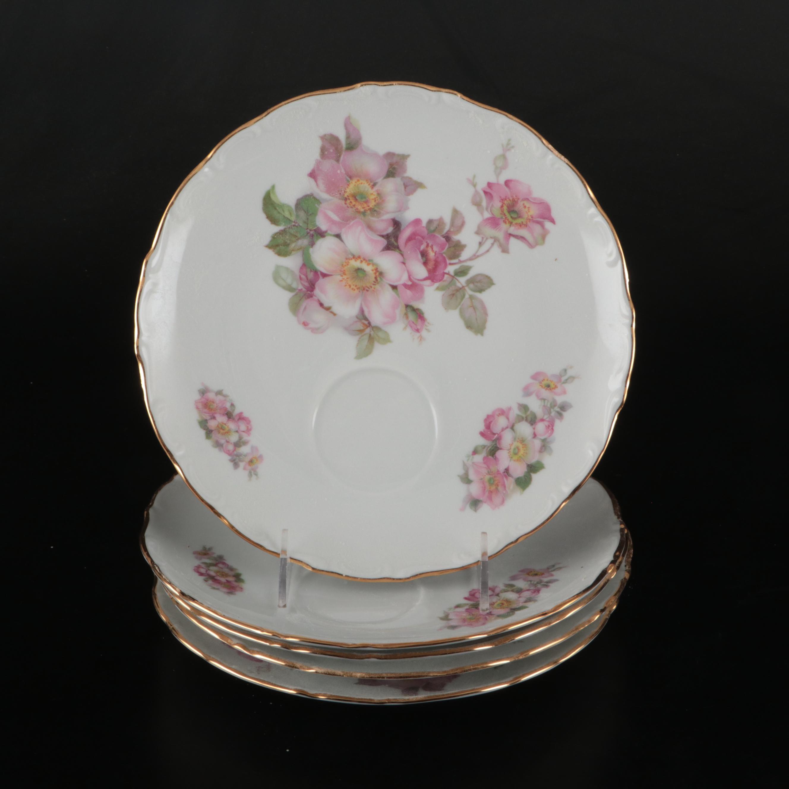 Schumann "Wild Rose" and Shelly Snack Plates and Tableware