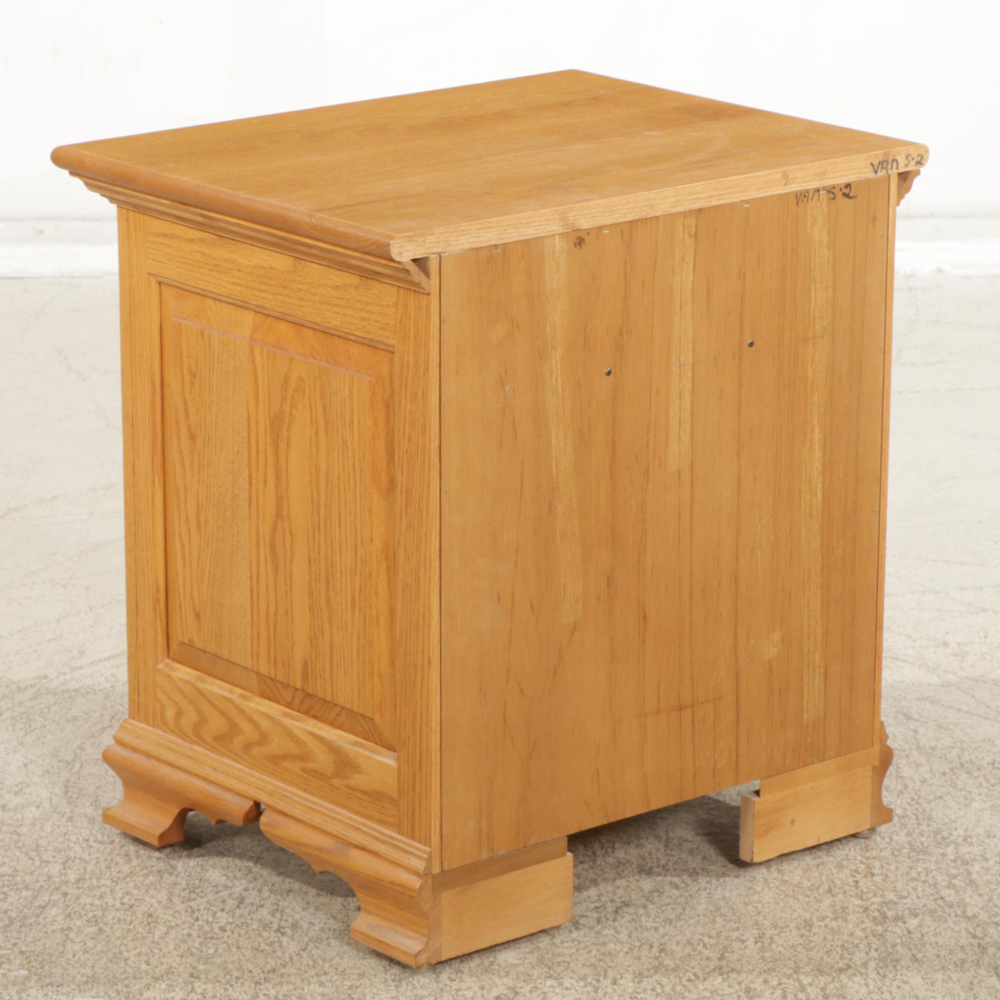 Chippendale Style Oak Cabinet or Nightstand